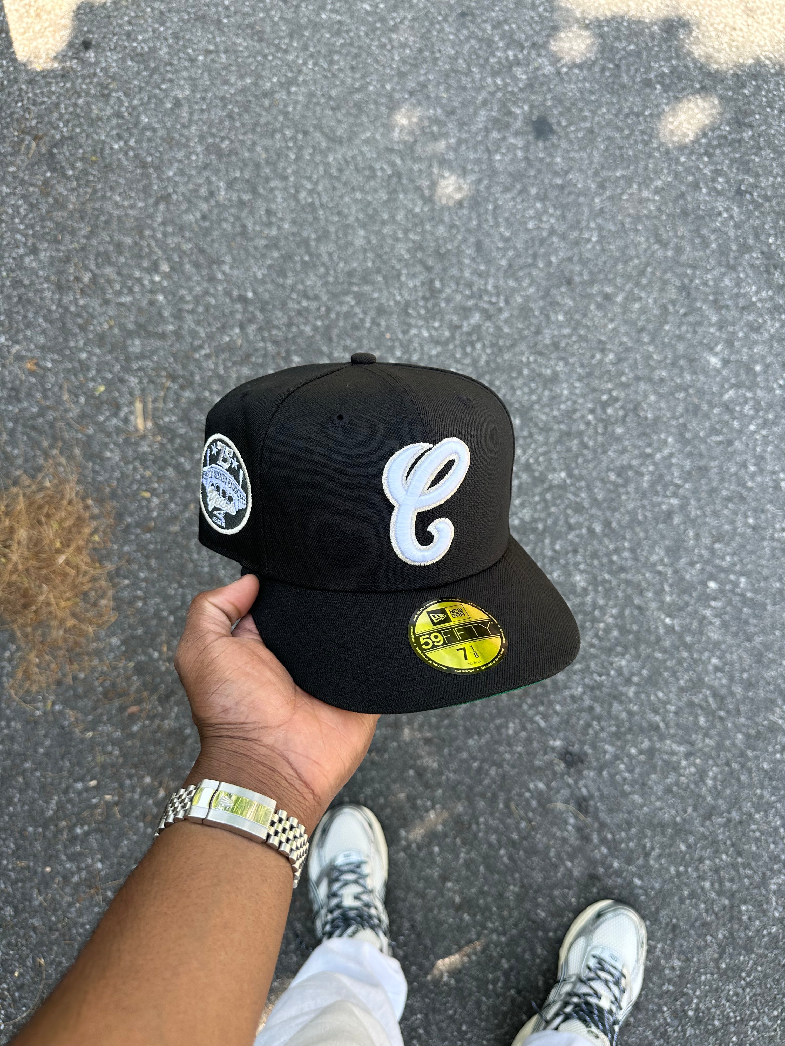 Chicago White Sox w/ "C" Logo All Black 75 Years Anniversary