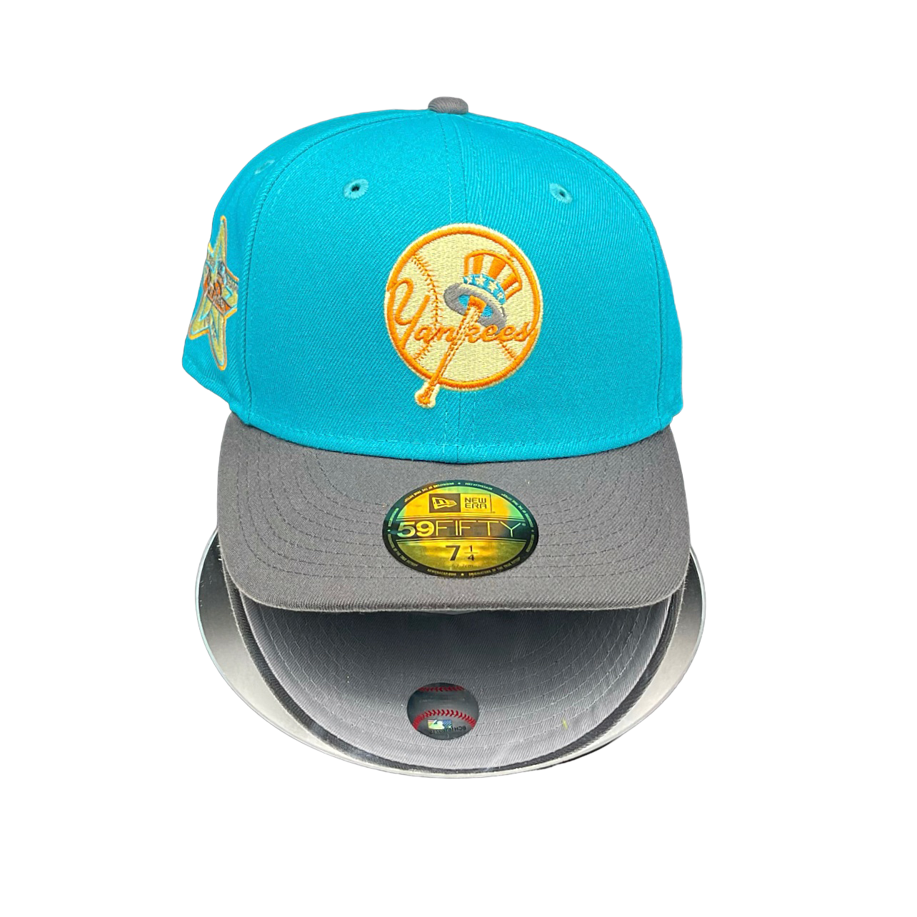 NY. YANKEES TEAL + CHARCOAL GREY UV 60 ASG