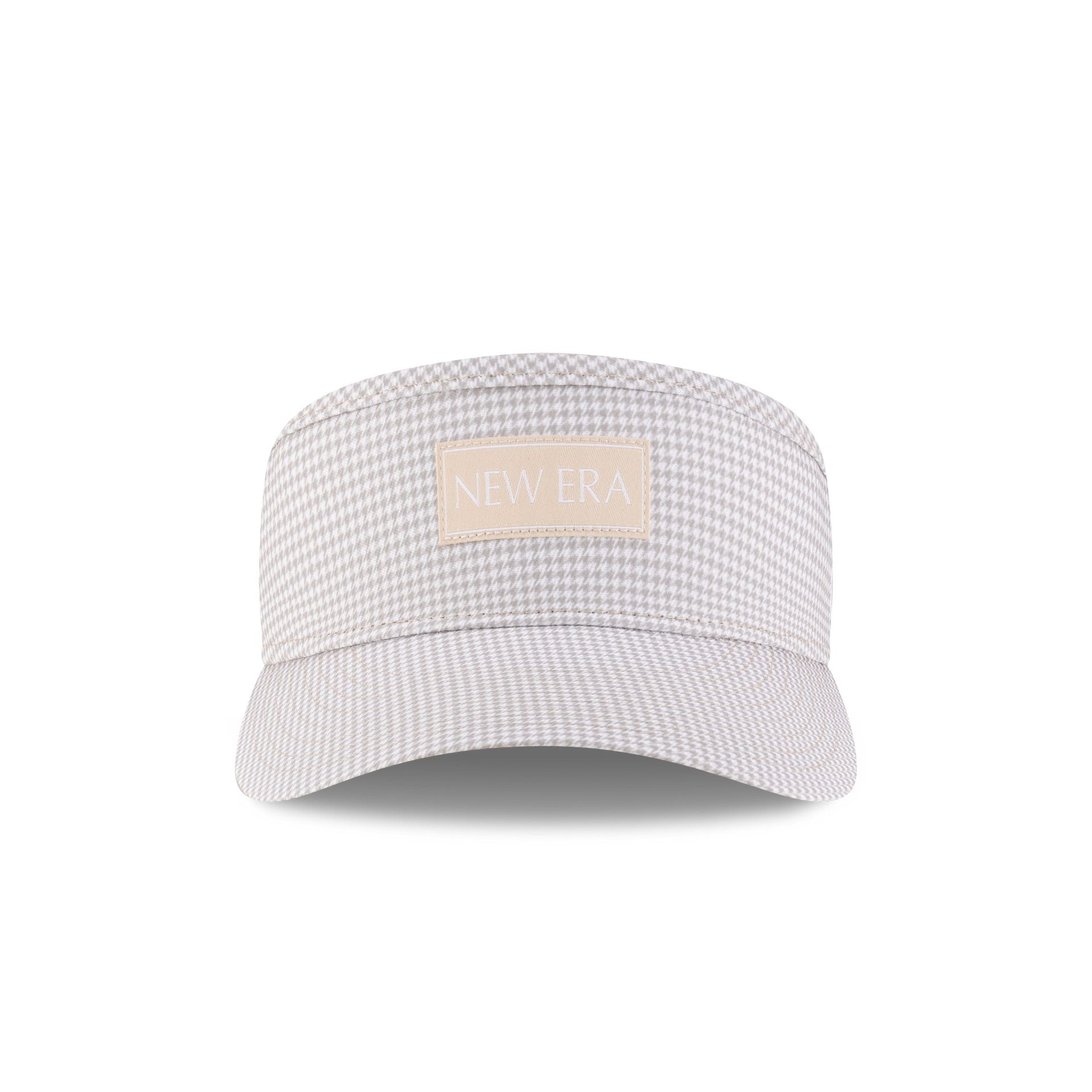 New Era Cap Houndstooth Beige Visor Adjustable Hat