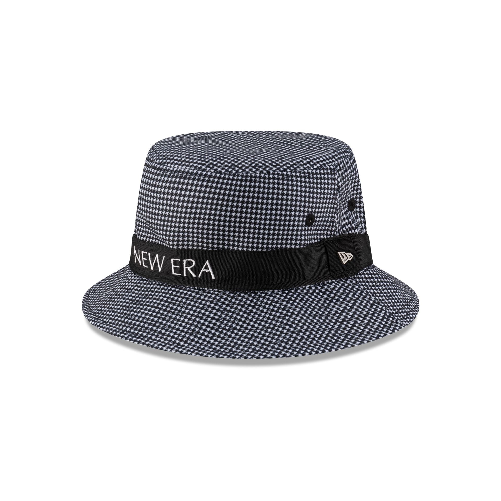 New Era Cap Houndstooth Black Bucket Hat