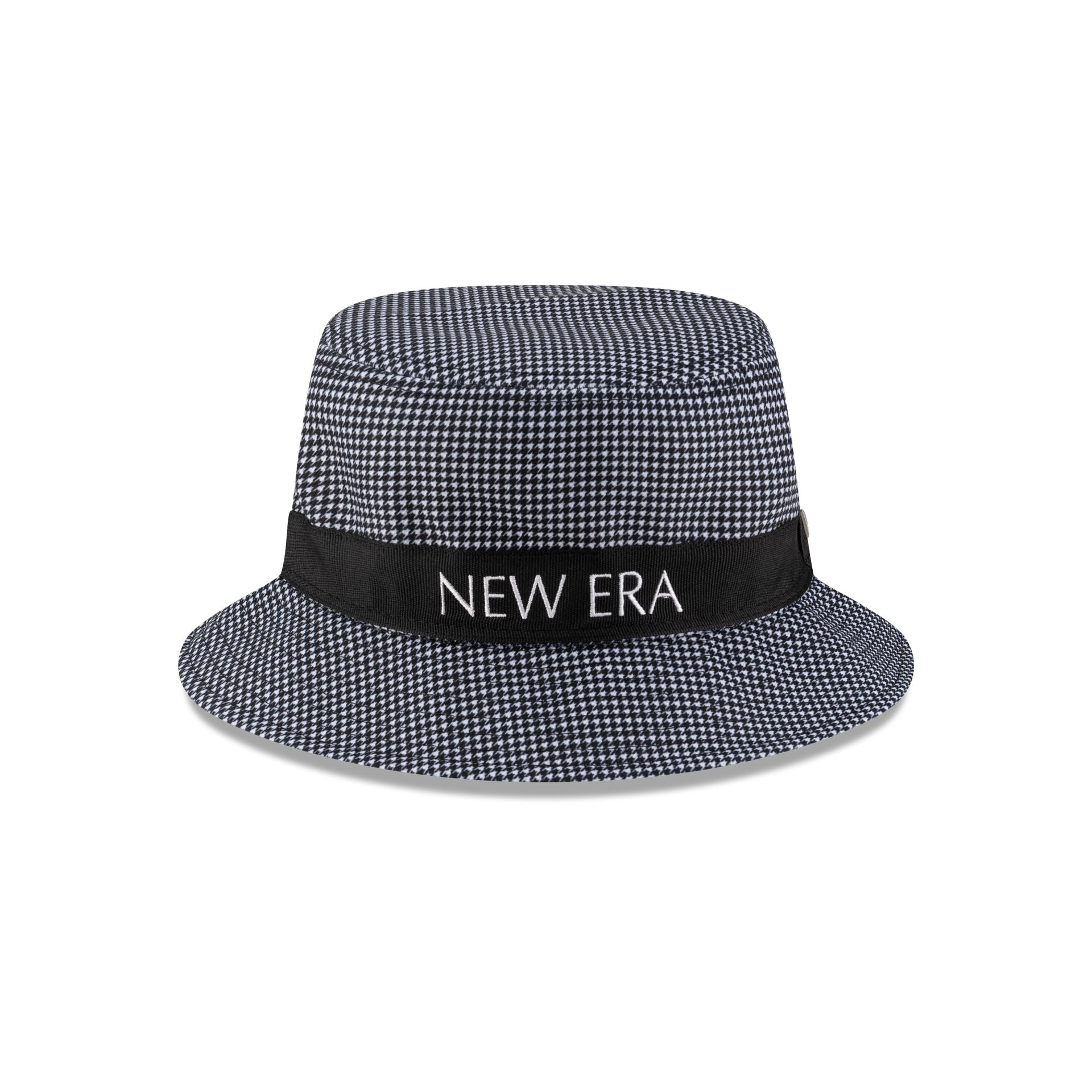 New Era Cap Houndstooth Black Bucket Hat