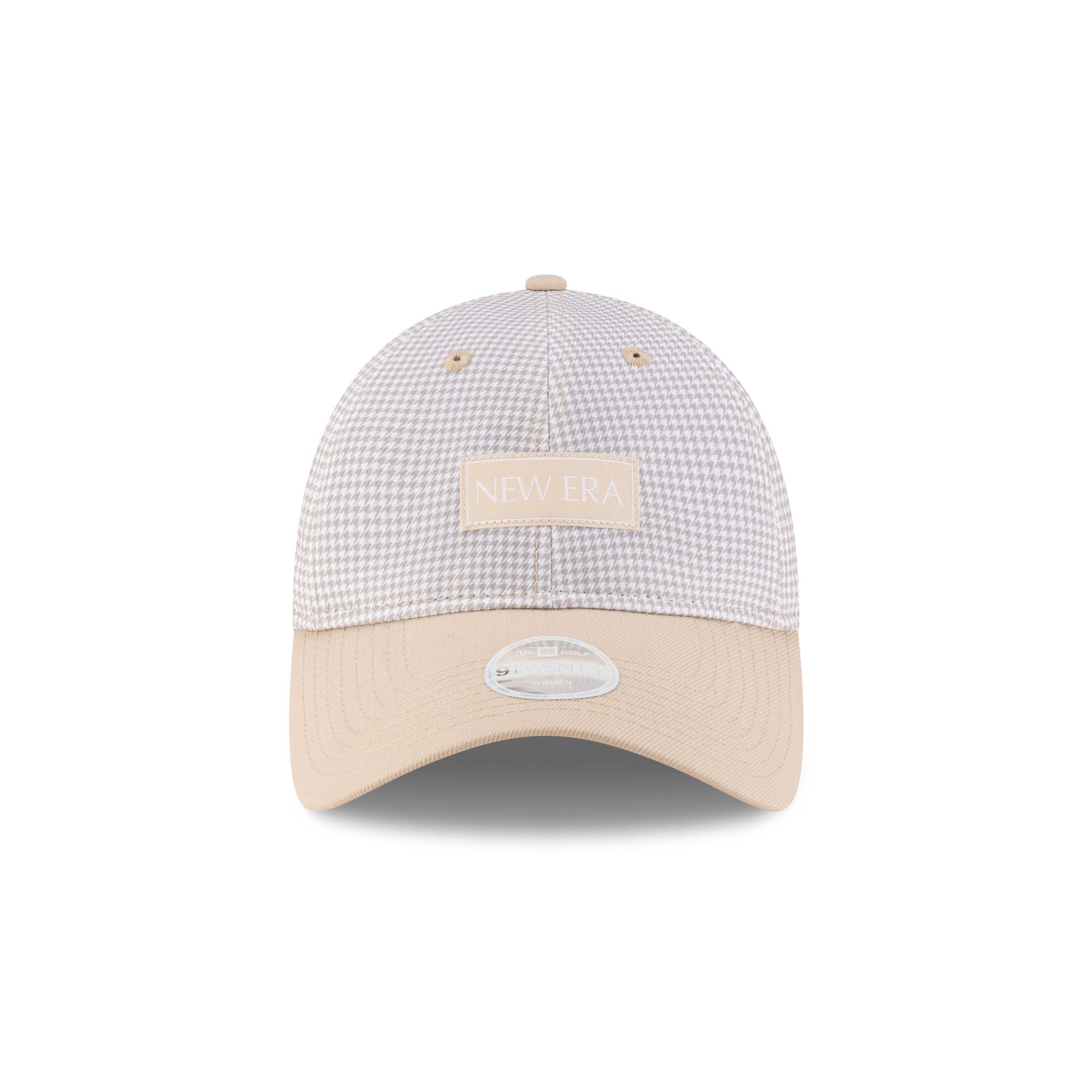 New Era Cap Houndstooth Beige 9TWENTY Adjustable Hat