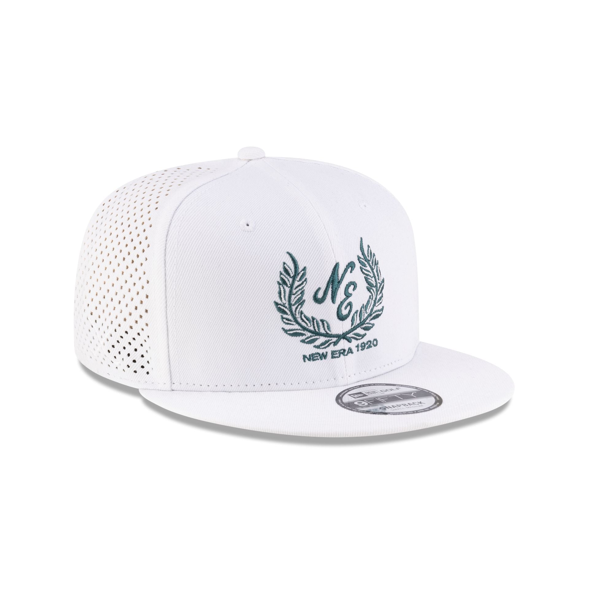 New Era Cap Laurel Wreath White 9FIFTY Snapback Hat
