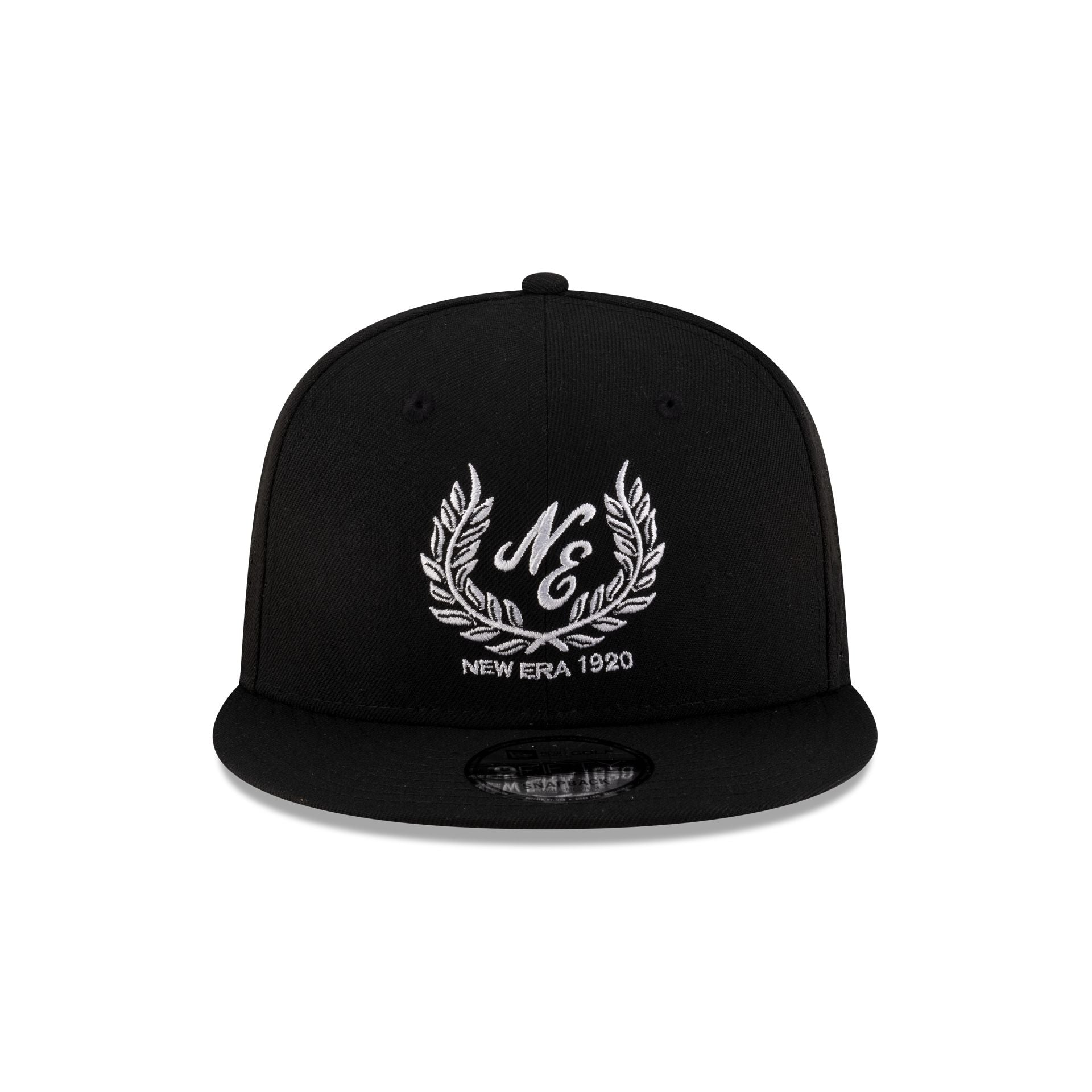 New Era Cap Laurel Wreath Black 9FIFTY Snapback Hat