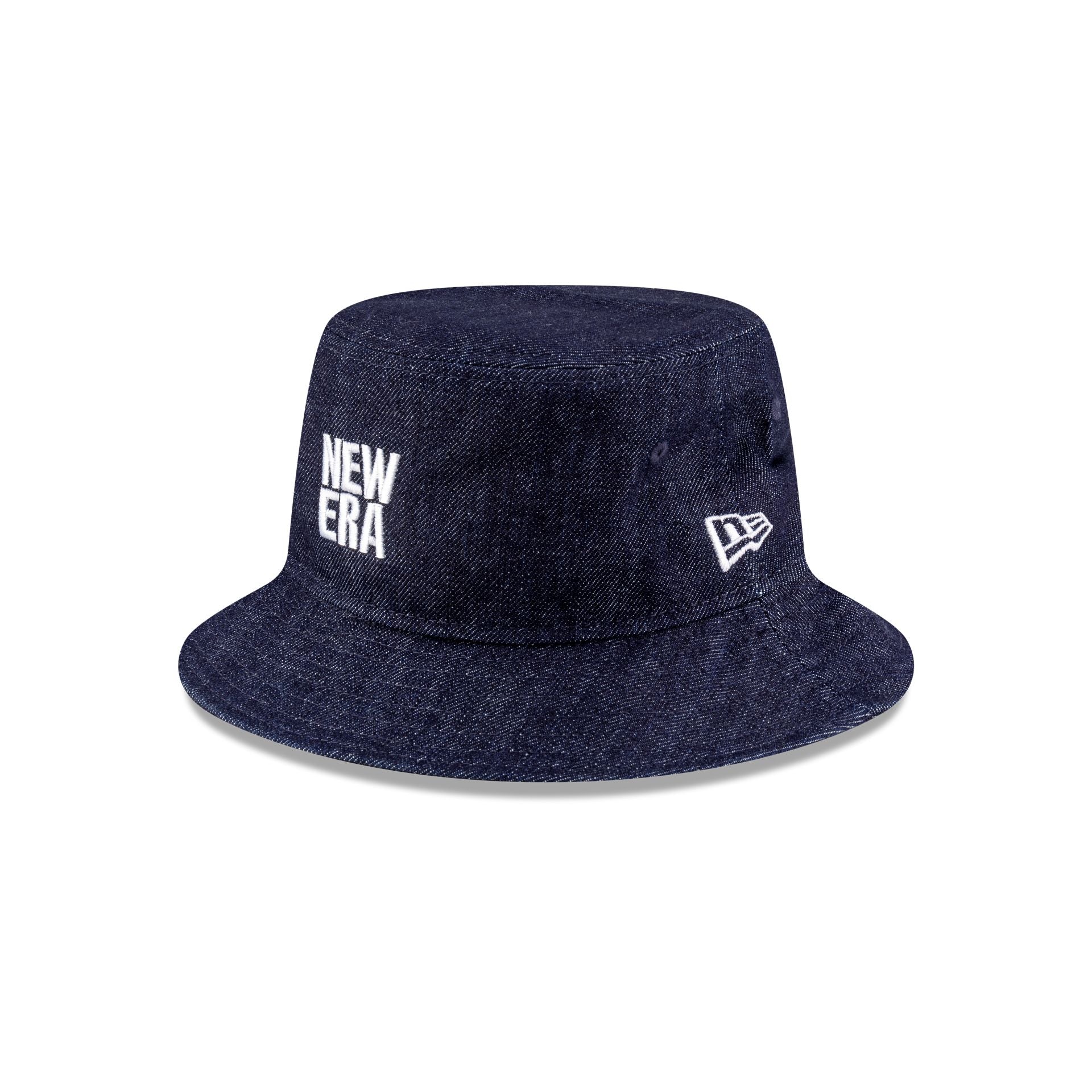 New Era Cap Square Logo Light Denim Bucket Hat