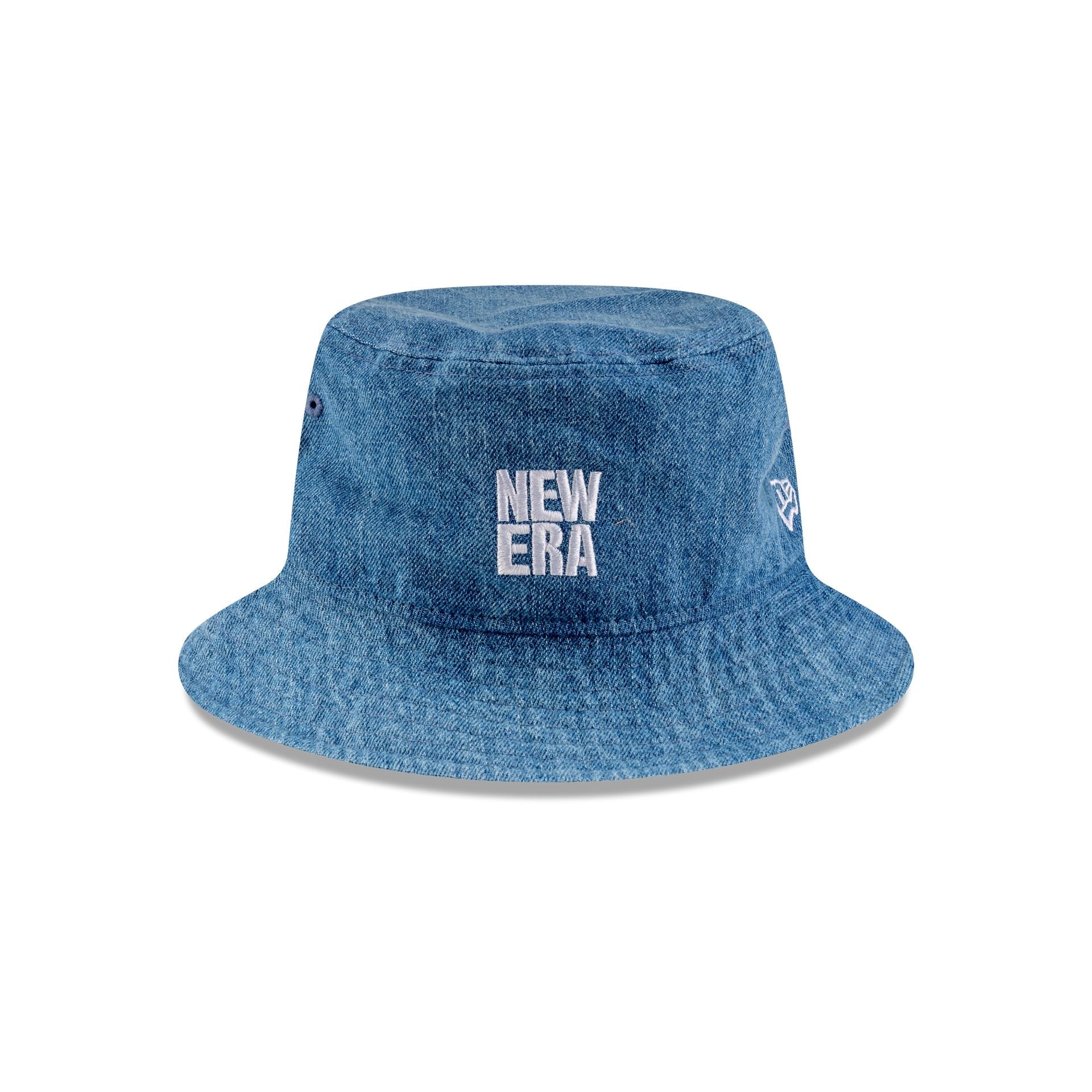 New Era Cap Square Logo Indigo Denim Bucket Hat