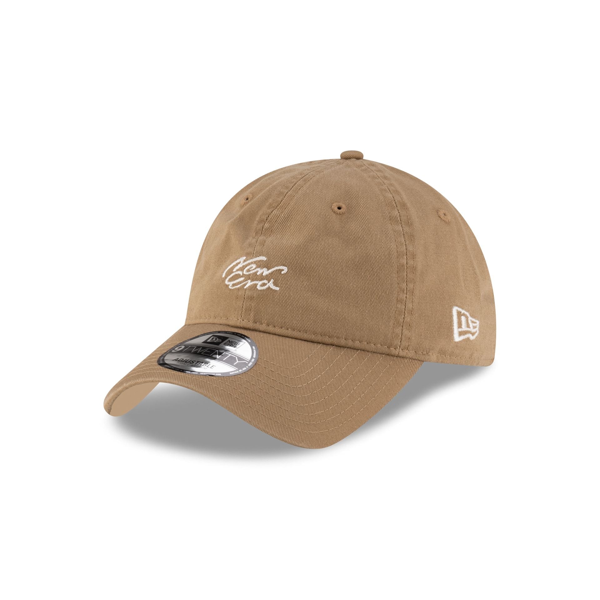 New Era Cap Handwritten Khaki 9TWENTY Easy Snap Hat