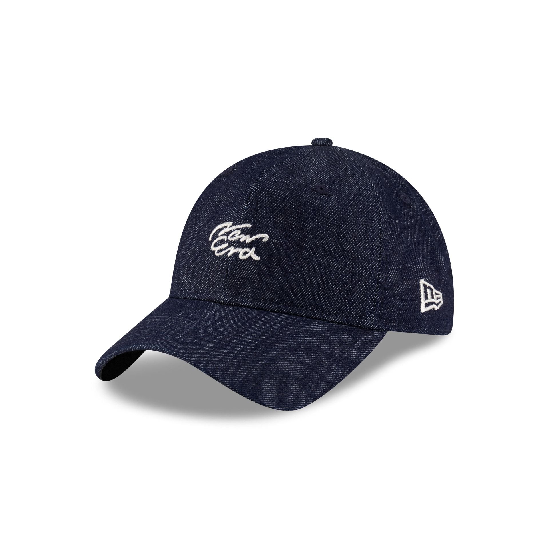 New Era Cap Handwritten Indigo Denim 9TWENTY Adjustable Hat