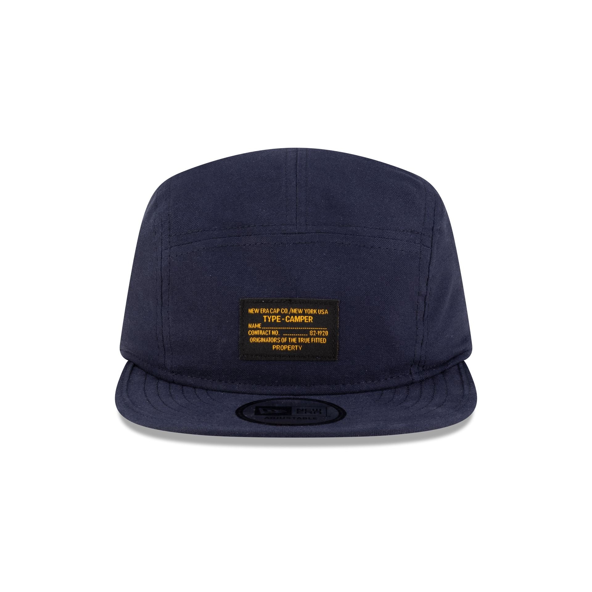New Era Cap Navy Label Camper Strapback Hat