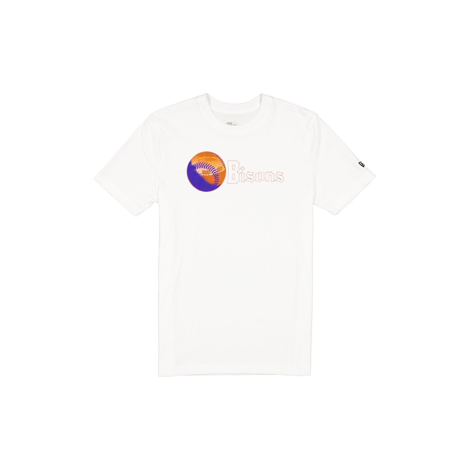 Buffalo Bisons Theme Night Wordmark White T-Shirt
