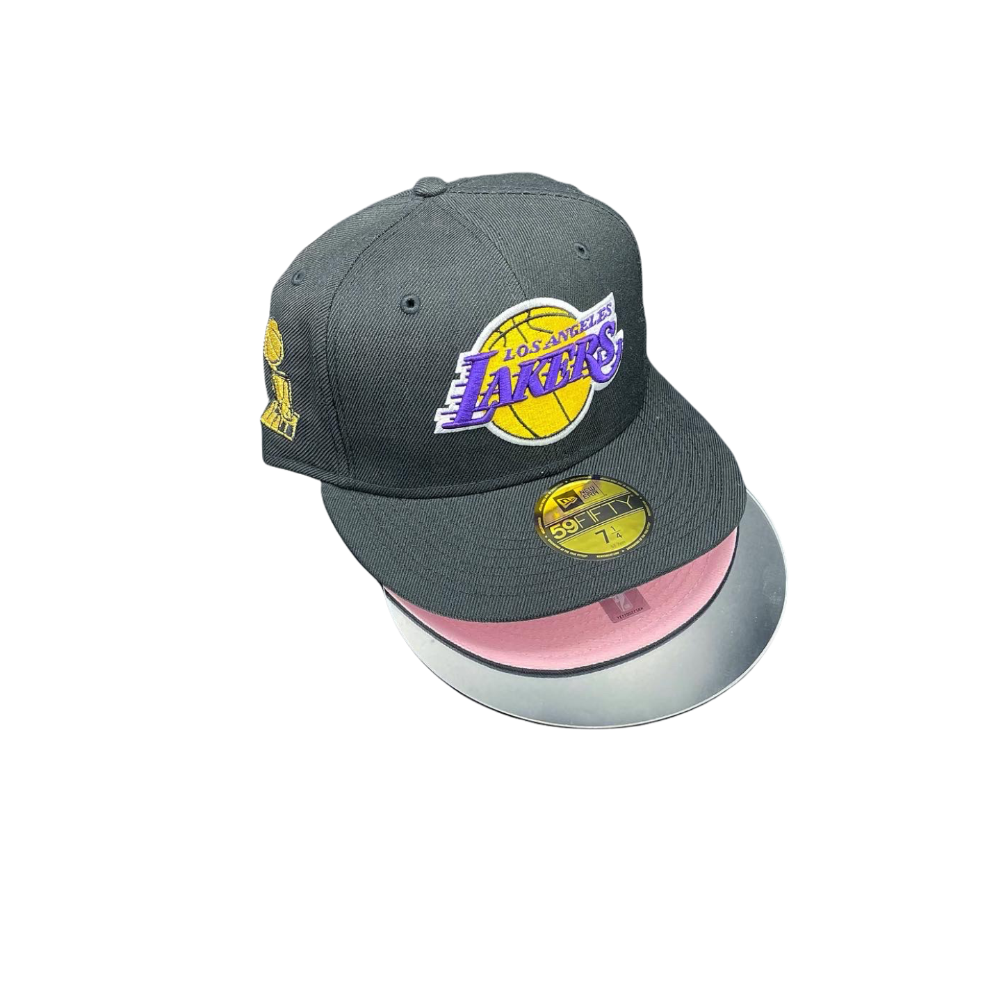 LA. LAKERS BLACK PINKY CHAMPS.