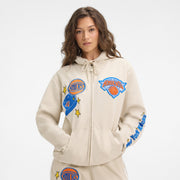 New York Knicks Stone Logo Select Full-Zip Hoodie