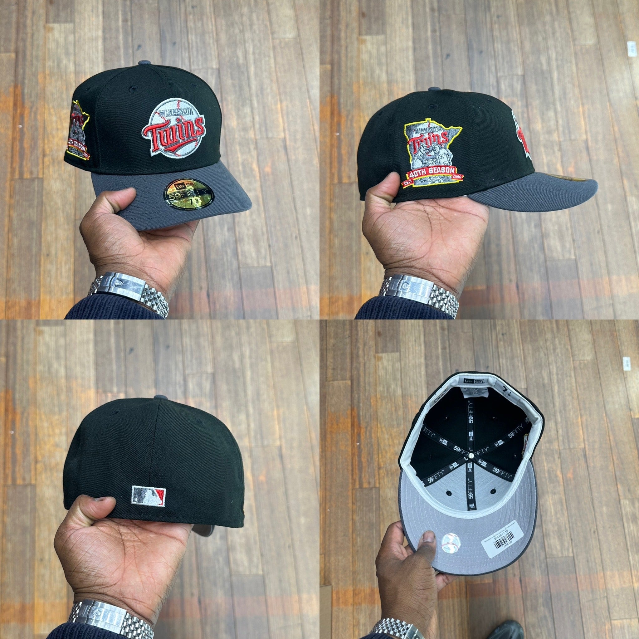 Minnesota Twins Black and Grey 40Th Anniversary