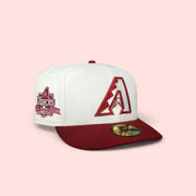 Arizona Diamond Backs Creme White and Burgundy