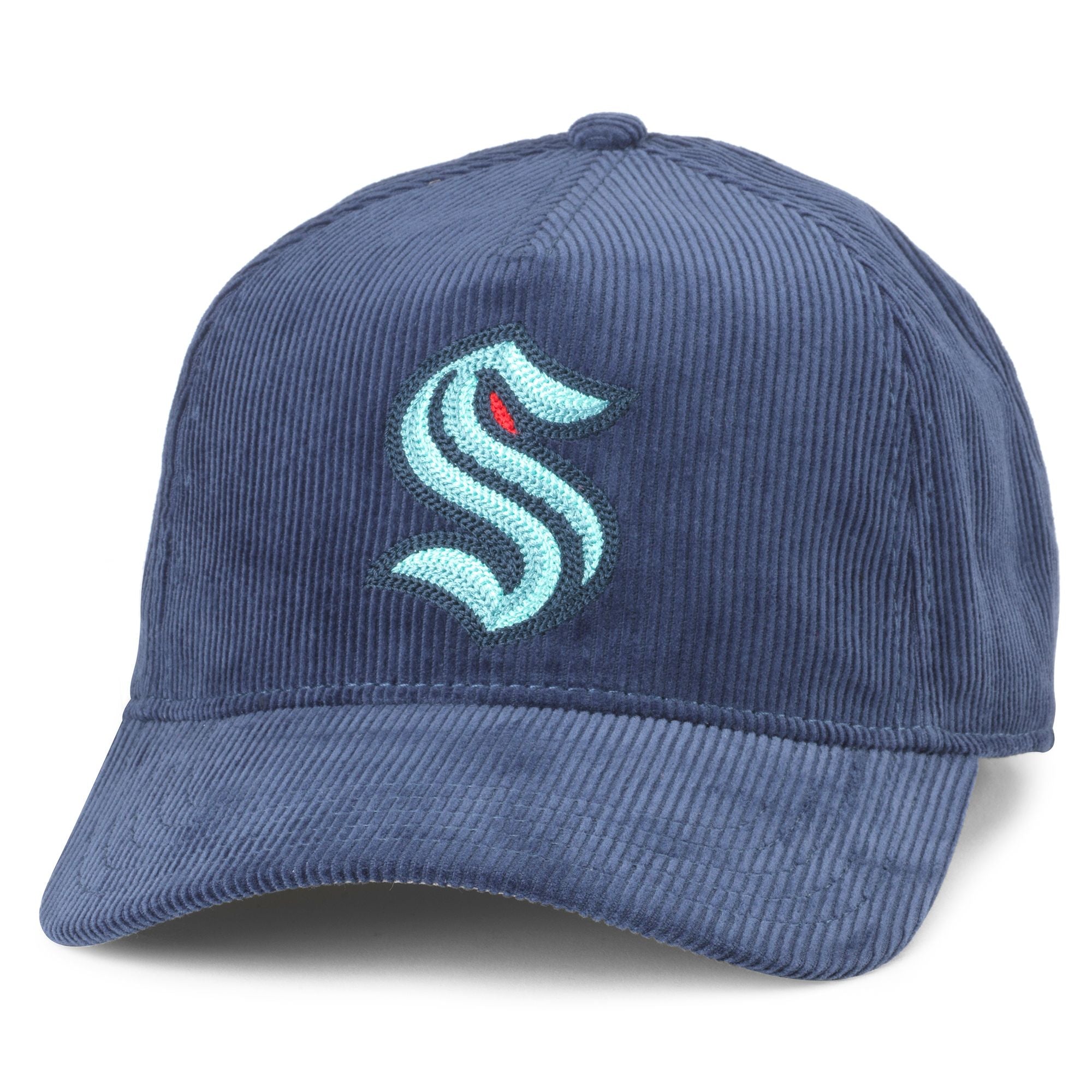 Seattle Kraken All Navy Corduroy Snap Back