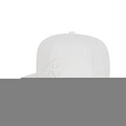 Atlanta Braves Basic White 59FIFTY Fitted Hat