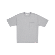 New Era Branded Alden Heavyweight Heather Gray Pocket T-Shirt
