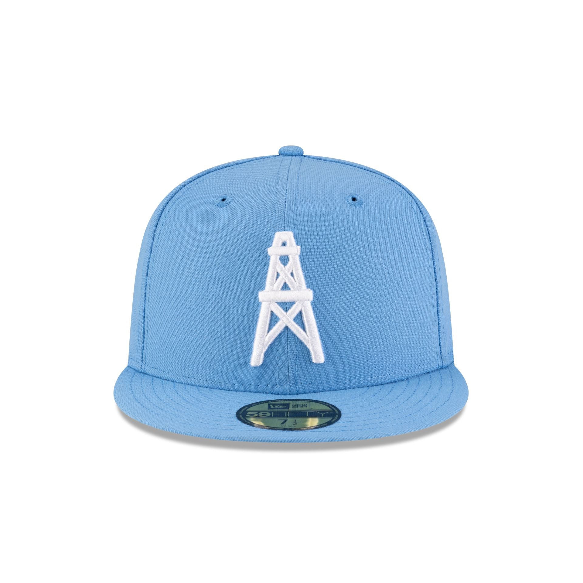 Oilers Basic Sky Blue 59FIFTY Fitted Hat