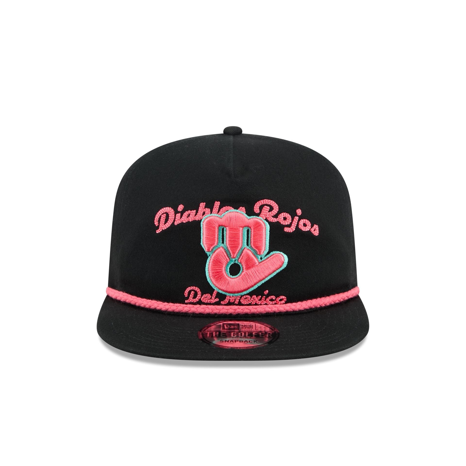 Diablos Rojos del México Two-Tone Black Golfer Hat