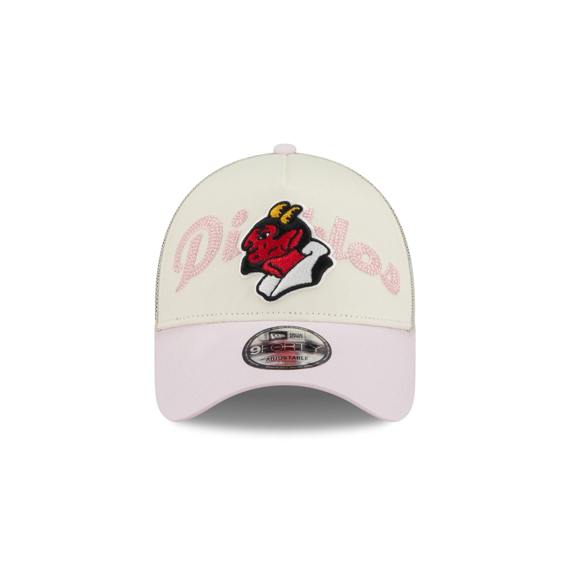 Diablos Rojos del México Stacked Wordmark 9FORTY A-Frame Snapback Hat