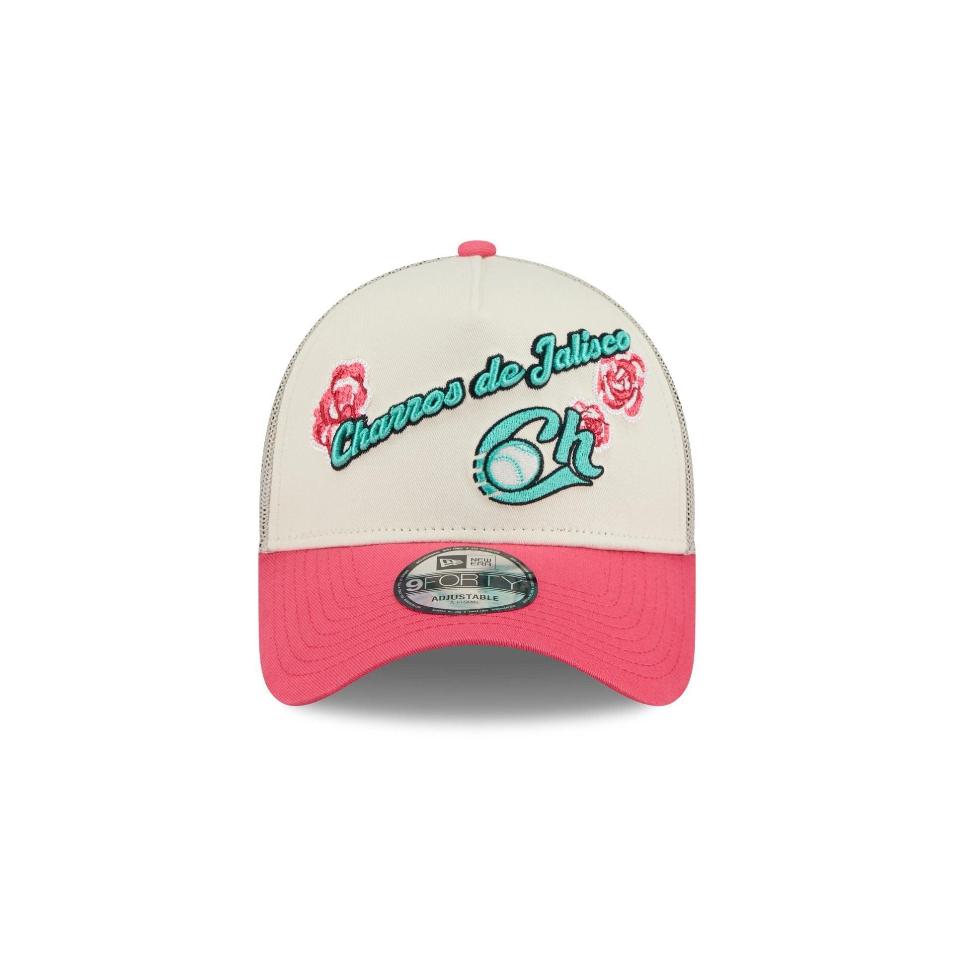 Charros de Jalisco Two-Tone Pink Rose 9FORTY A-Frame Snapback Hat