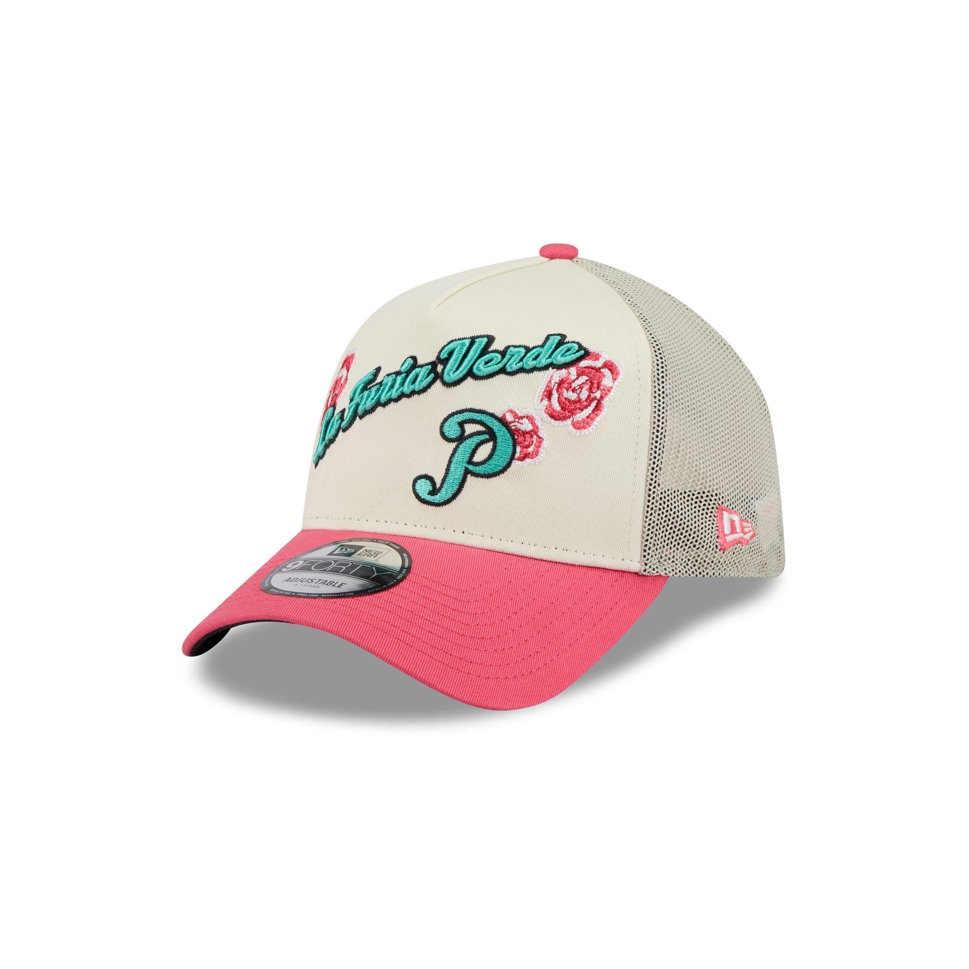 Pericos de Puebla Two-Tone Pink Rose 9FORTY A-Frame Snapback Hat