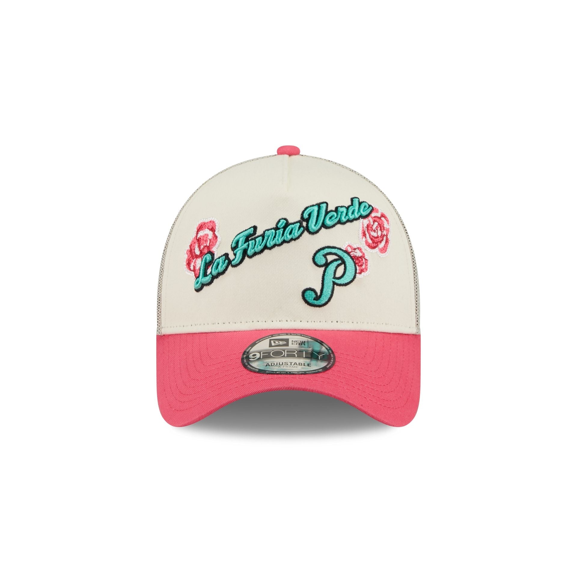 Pericos de Puebla Two-Tone Pink Rose 9FORTY A-Frame Snapback Hat