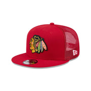 Chicago Blackhawks Team Tag 9FIFTY Trucker Hat