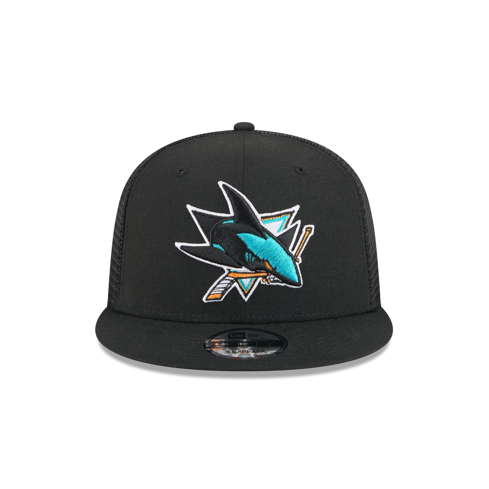 San Jose Sharks Team Tag 9FIFTY Trucker Hat