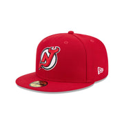 New Jersey Devils Rear Wordmark 59FIFTY Fitted Hat