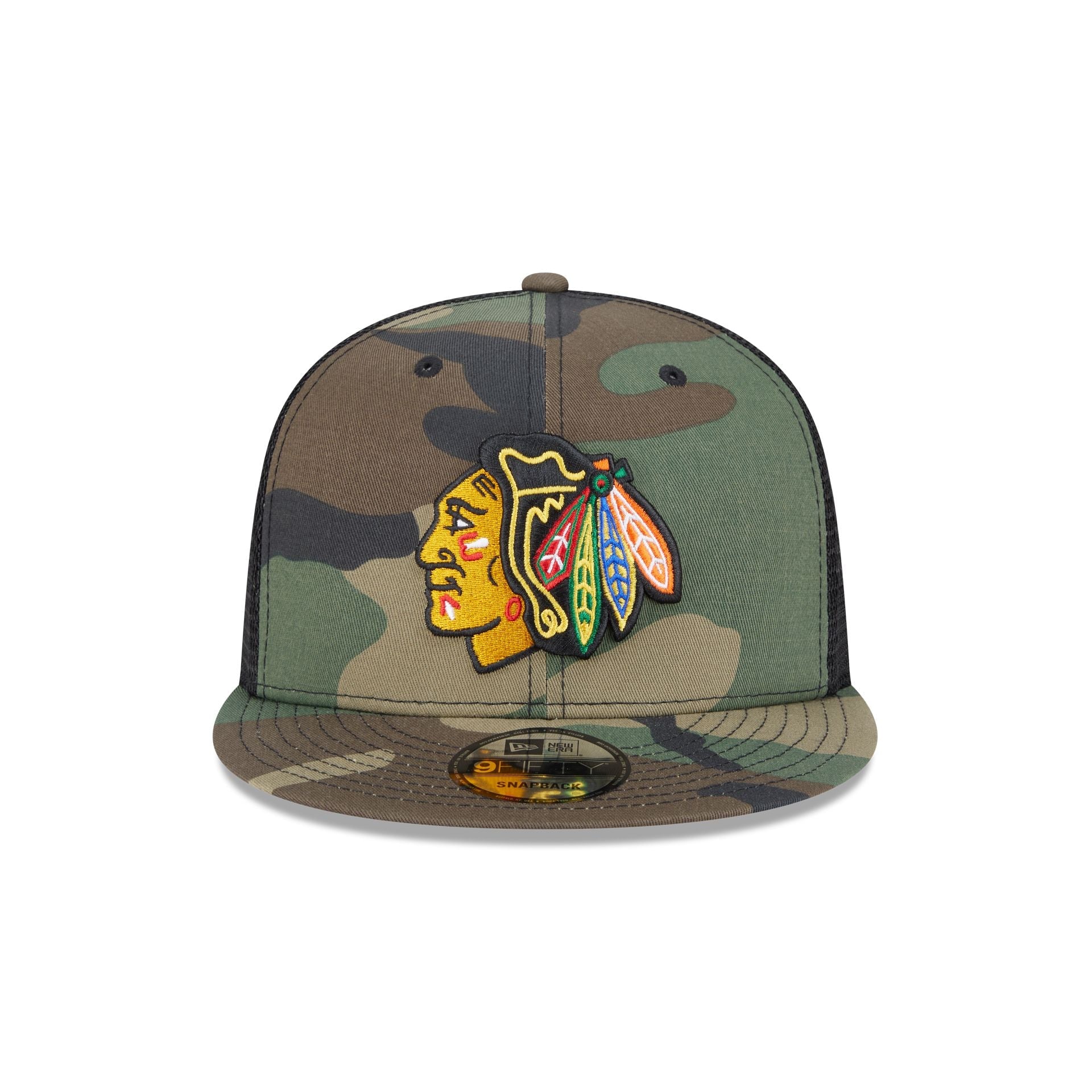 Chicago Blackhawks Camo 9FIFTY Trucker Hat