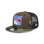 New York Rangers Camo 9FIFTY Trucker Hat
