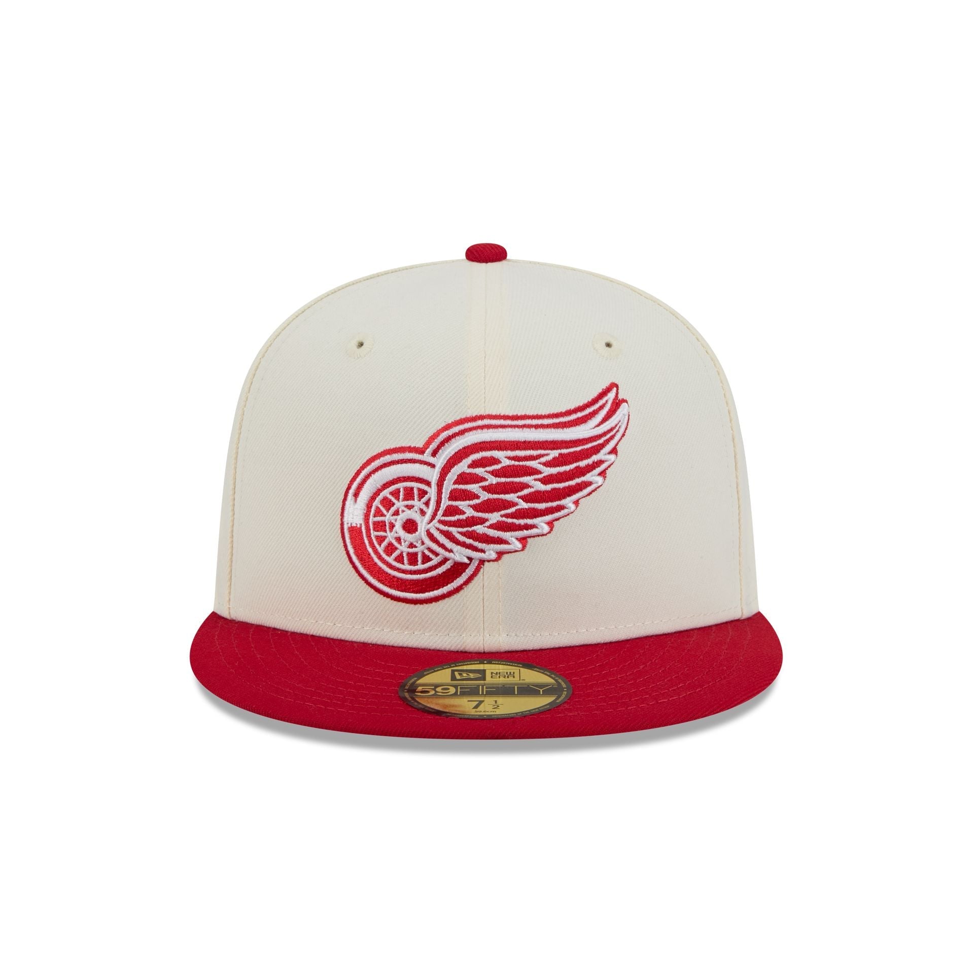 Detroit Red Wings Chrome White 59FIFTY Fitted Hat
