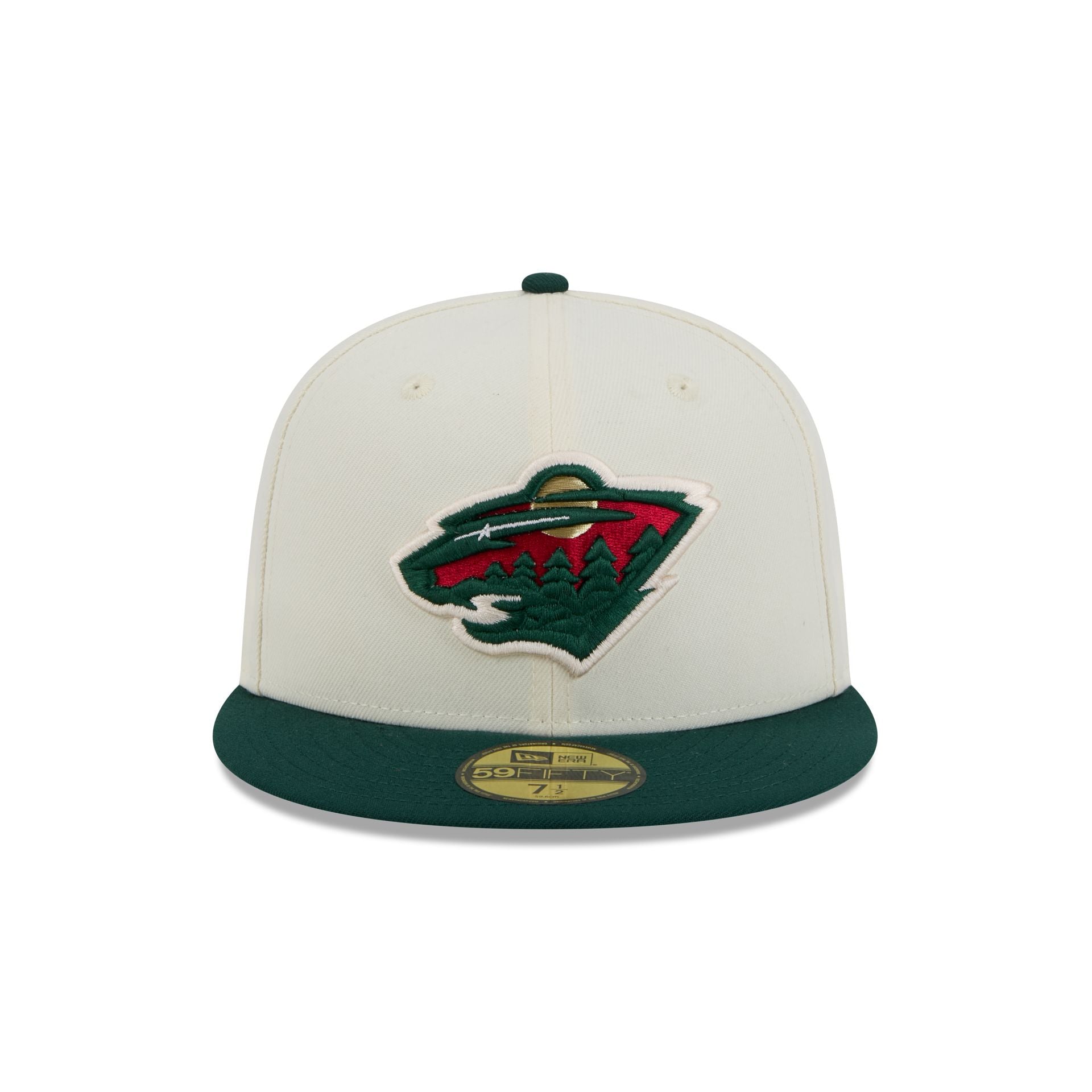Minnesota Wild Chrome White 59FIFTY Fitted Hat