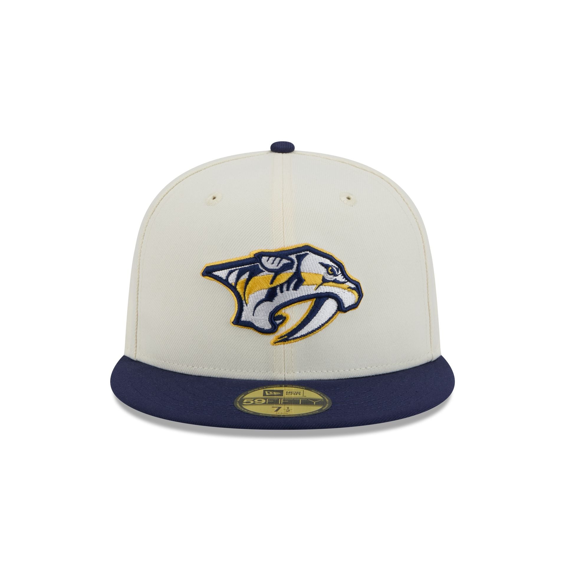 Nashville Predators Chrome White 59FIFTY Fitted Hat
