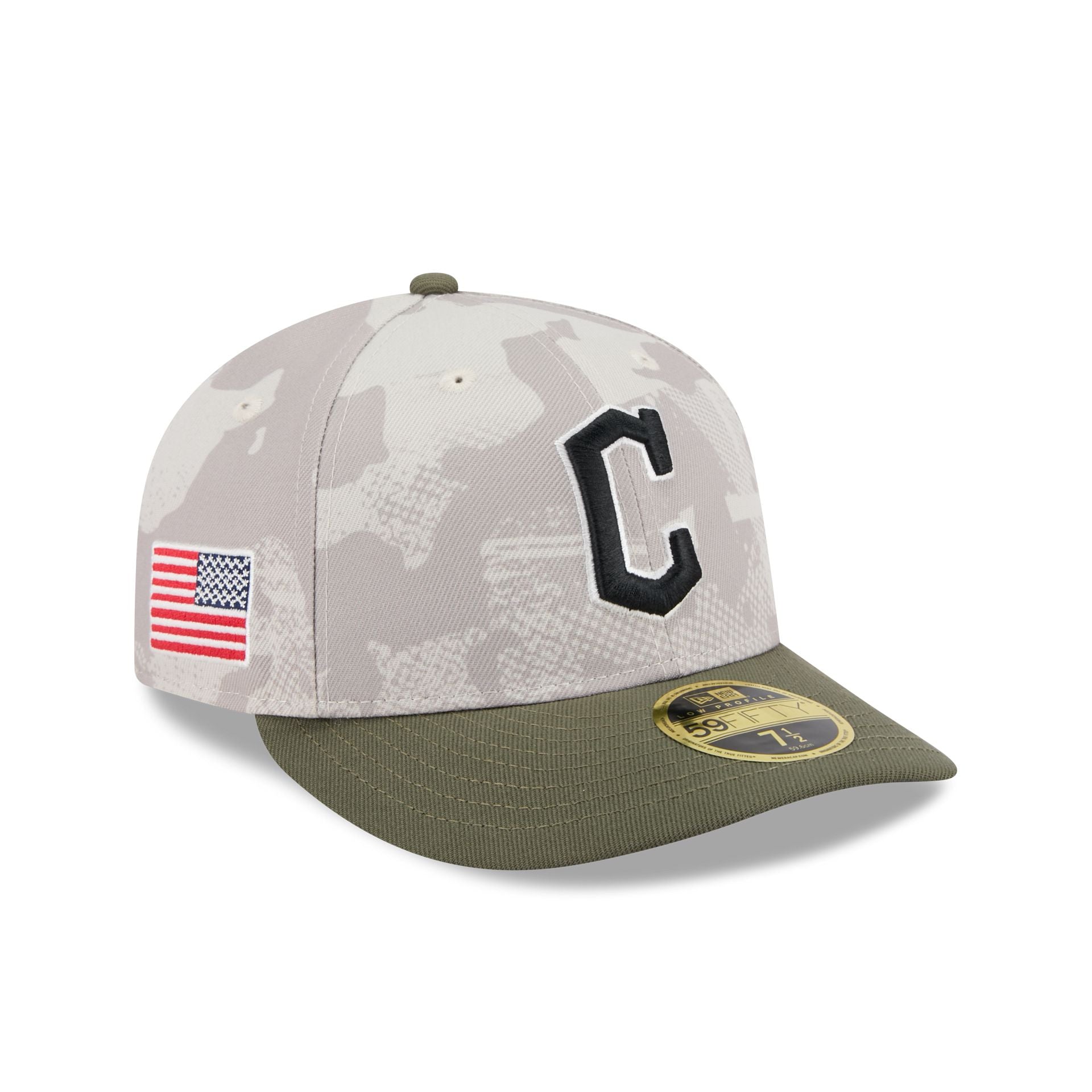 Cleveland Guardians Armed Forces Day 2025 Low Profile 59FIFTY Fitted Hat