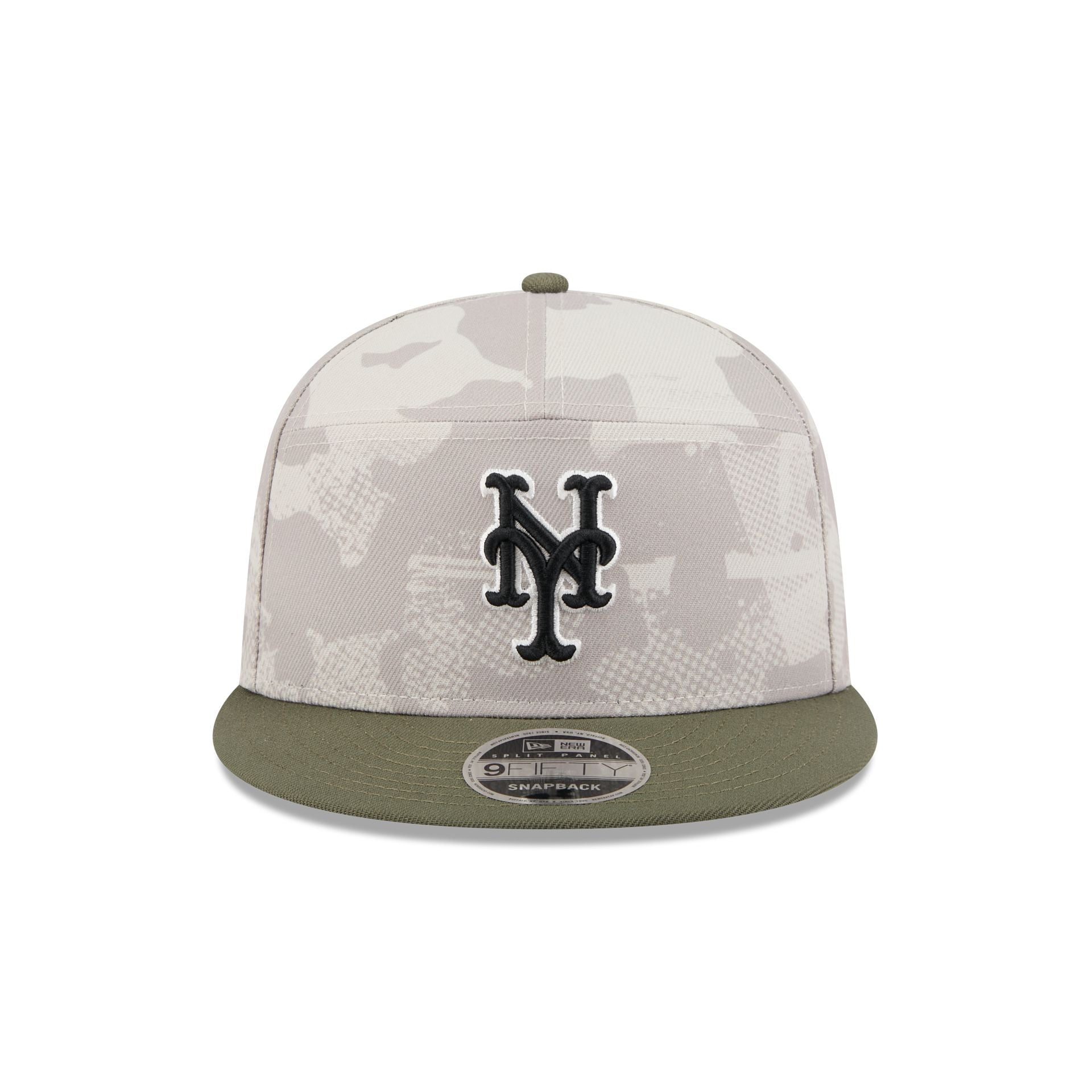 New York Mets Armed Forces Day 2025 Split Panel 9FIFTY Snapback Hat