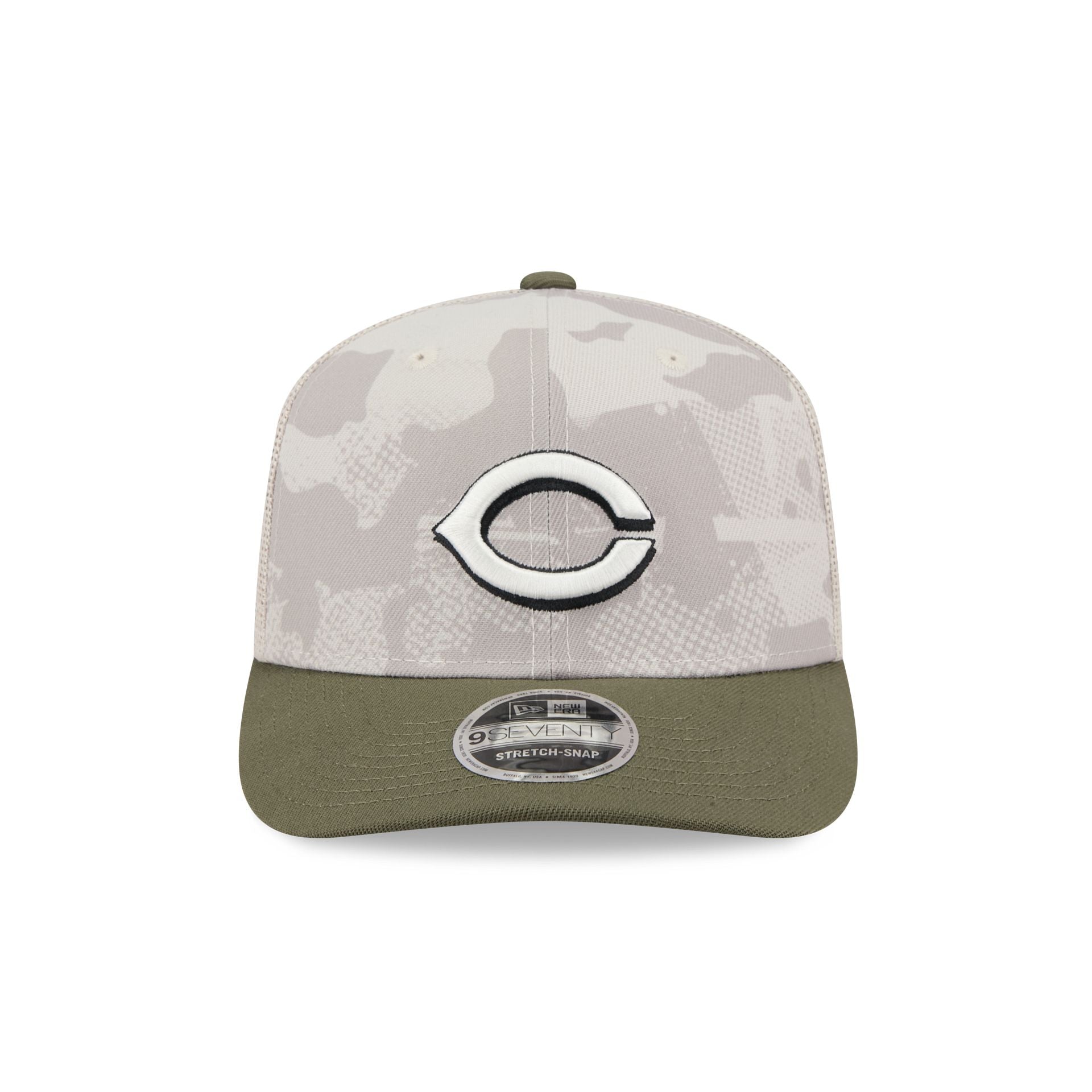 Cincinnati Reds Armed Forces Day 2025 9SEVENTY Trucker Hat