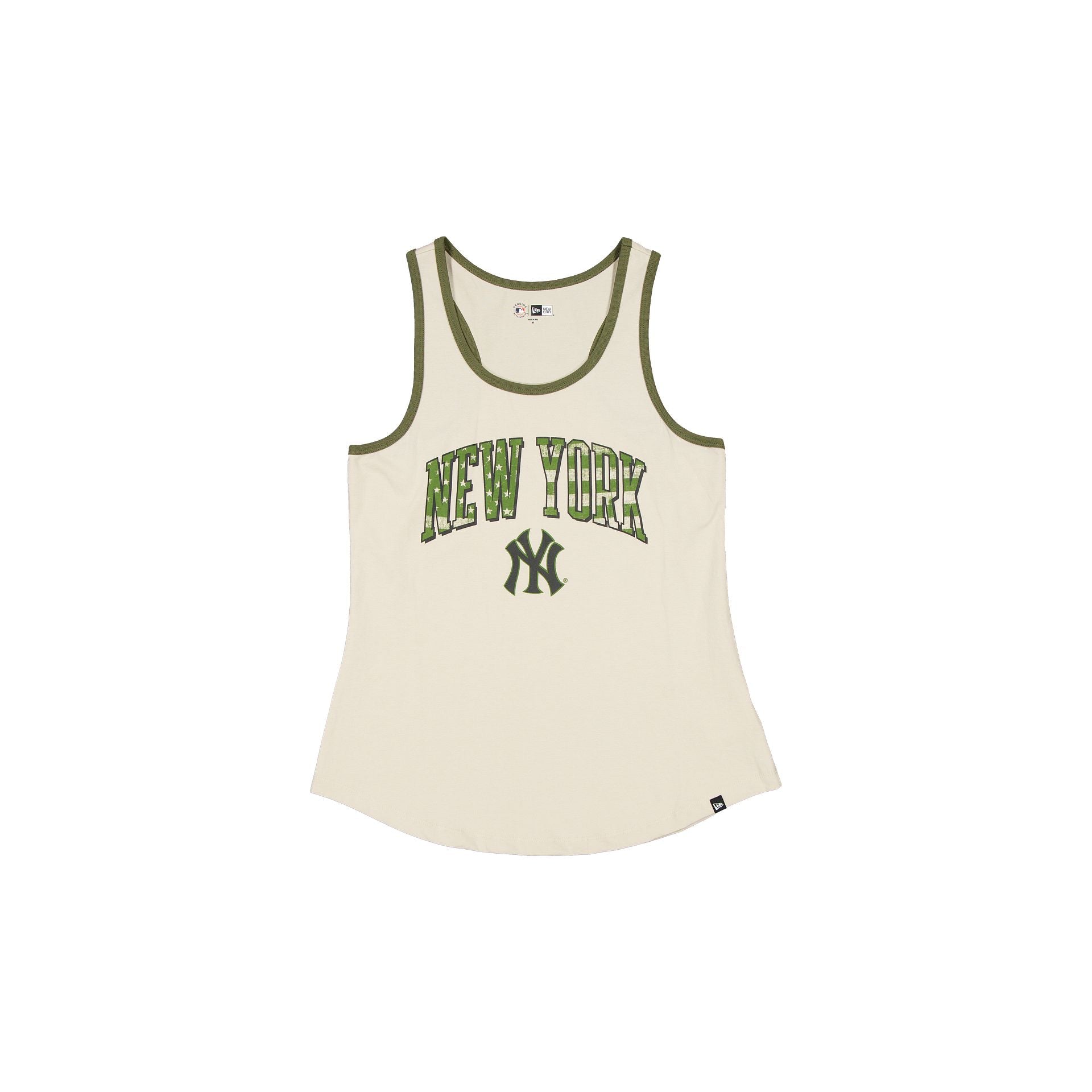 New York Yankees Armed Forces Day 2025 Women's Stone Tank Top