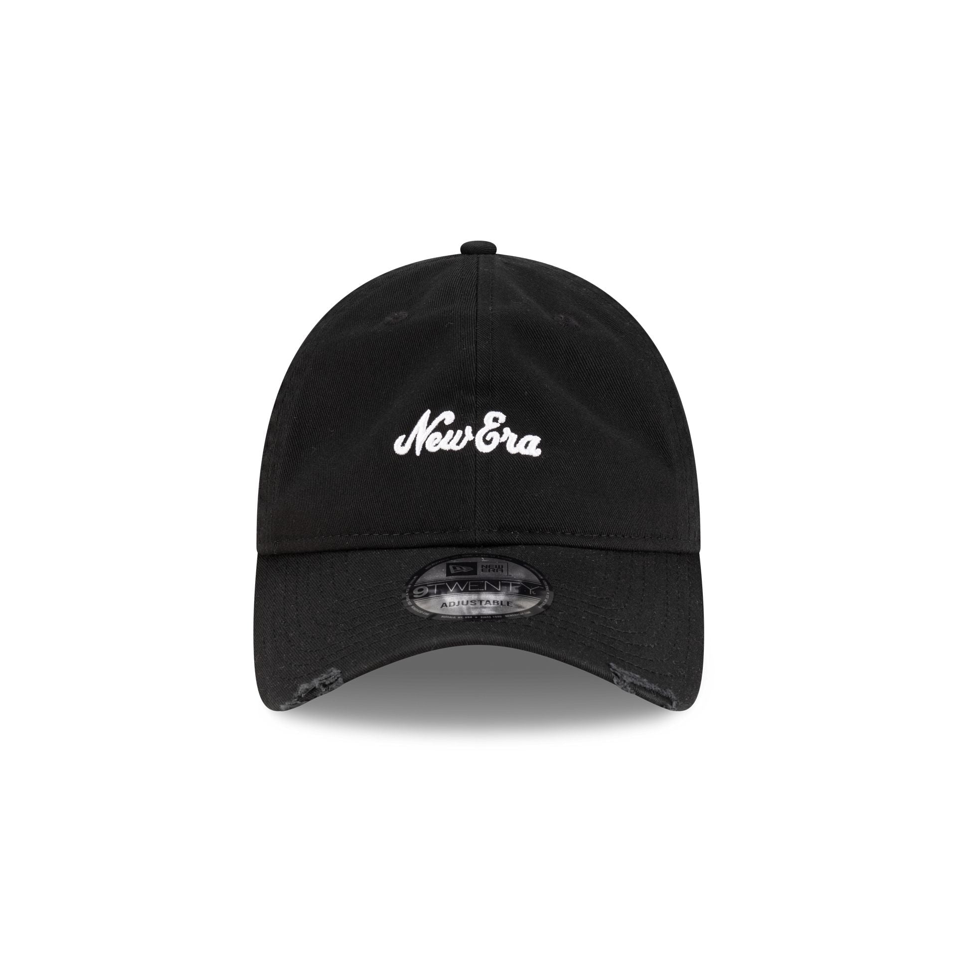 New Era Cap Distressed Black 9TWENTY Adjustable Hat