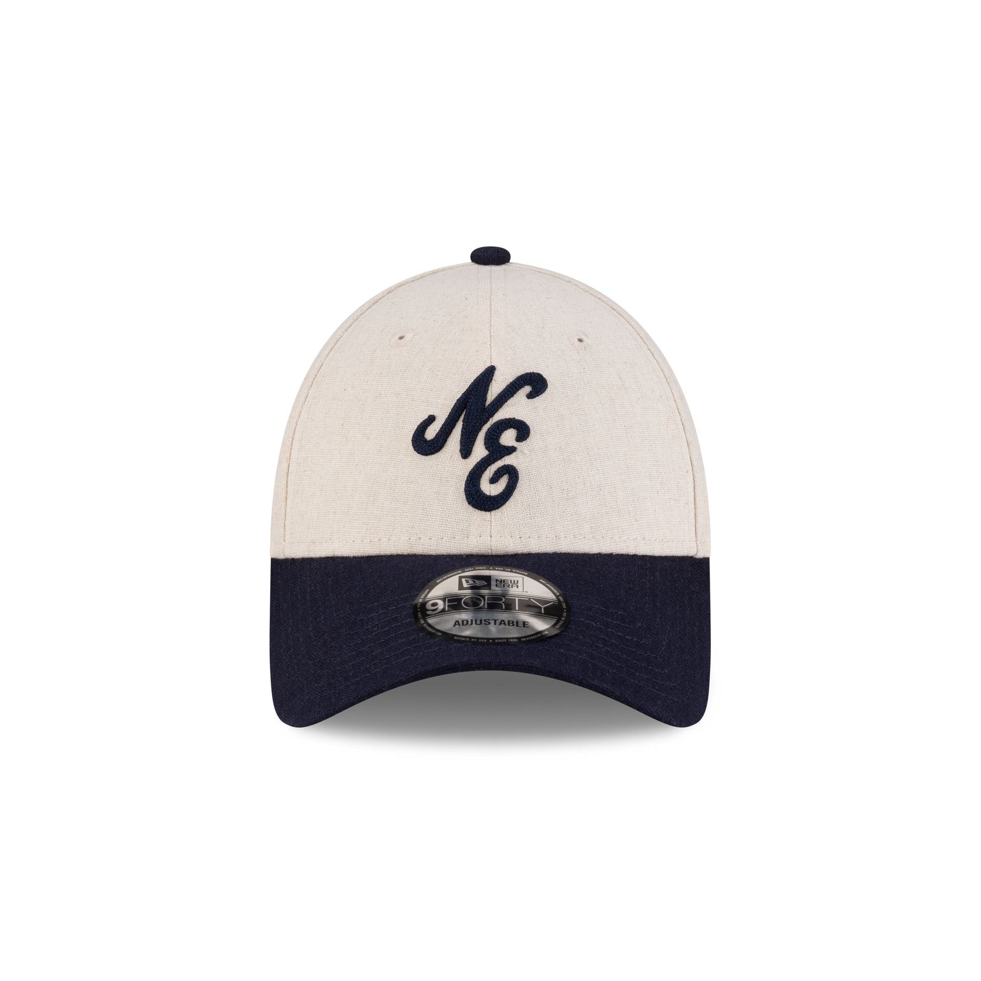 New Era Cap Linen Two Tone Navy 9FORTY Adjustable Hat