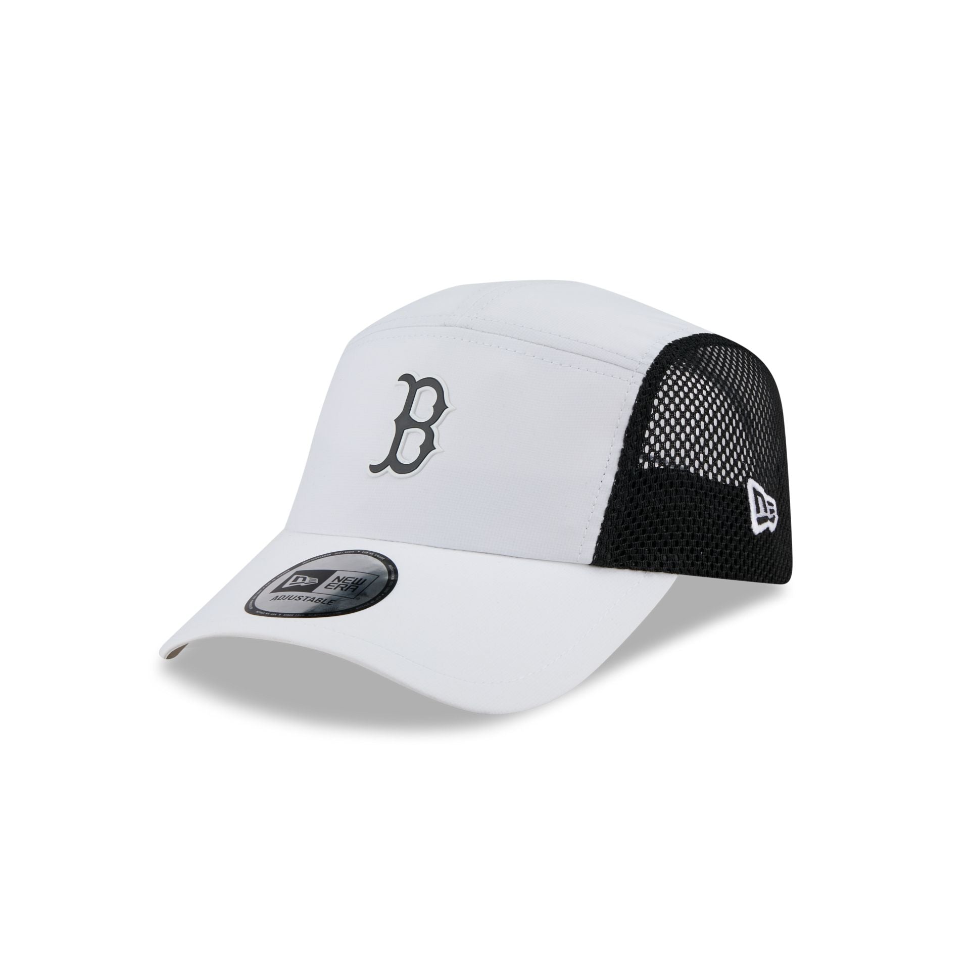 Boston Red Sox White Poly Runner Adjustable Hat