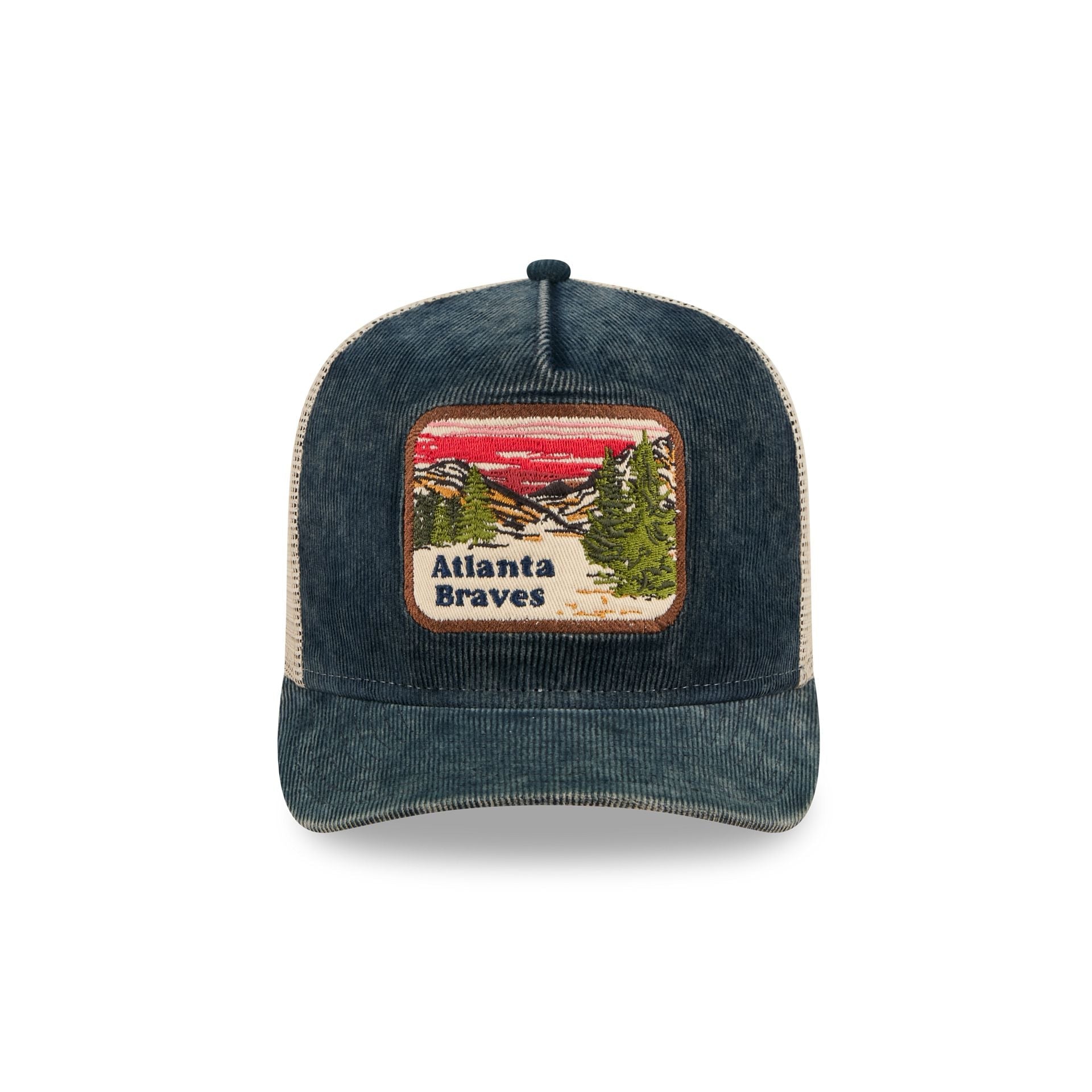Atlanta Braves Vintage Landscape 9FIFTY A-Frame Trucker Hat