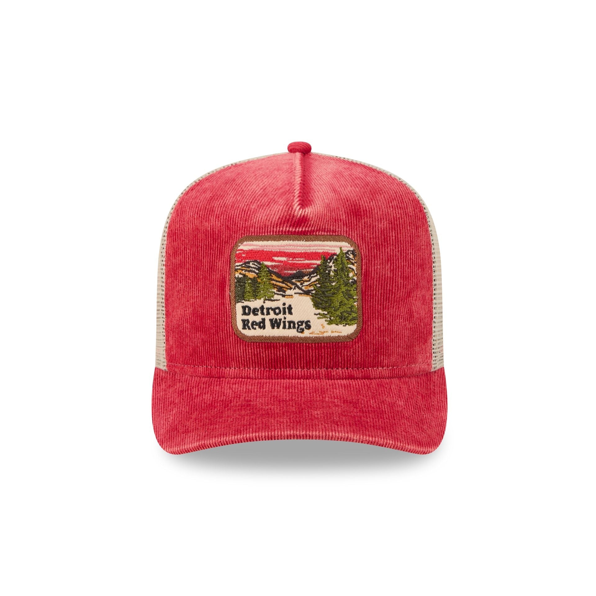 Detroit Red Wings Vintage Landscape 9FIFTY A-Frame Trucker Hat