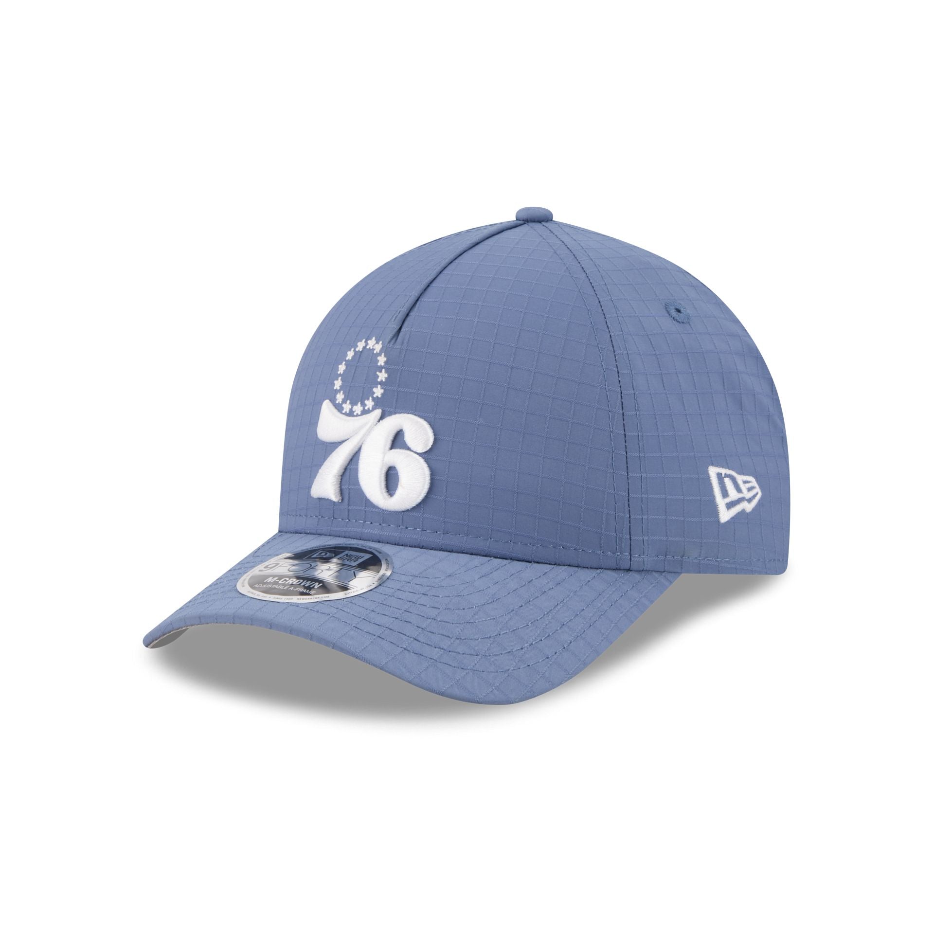 Philadelphia 76ers Blue Ripstop 9FORTY M-Crown A-Frame Snapback Hat
