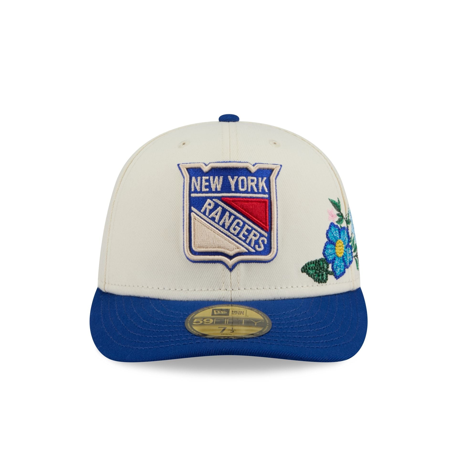 New York Rangers Tonal Florals White 59FIFTY Fitted Hat
