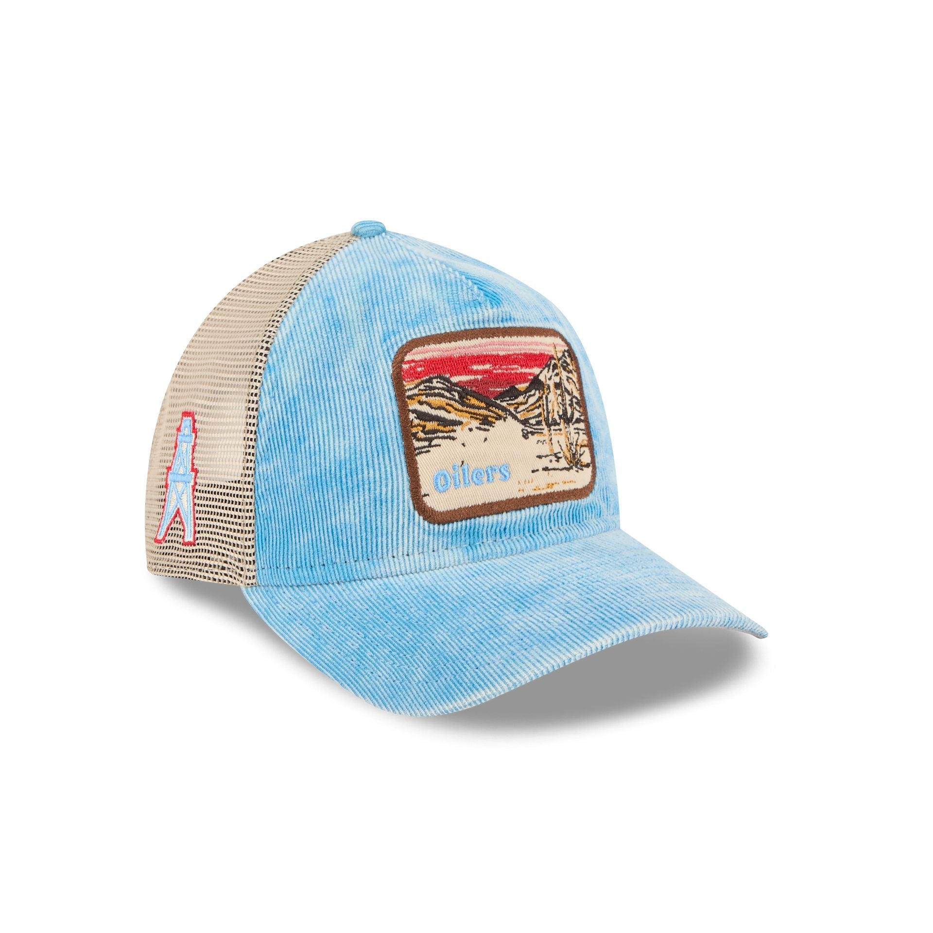 Oilers Vintage Landscape 9TWENTY A-Frame Trucker Hat