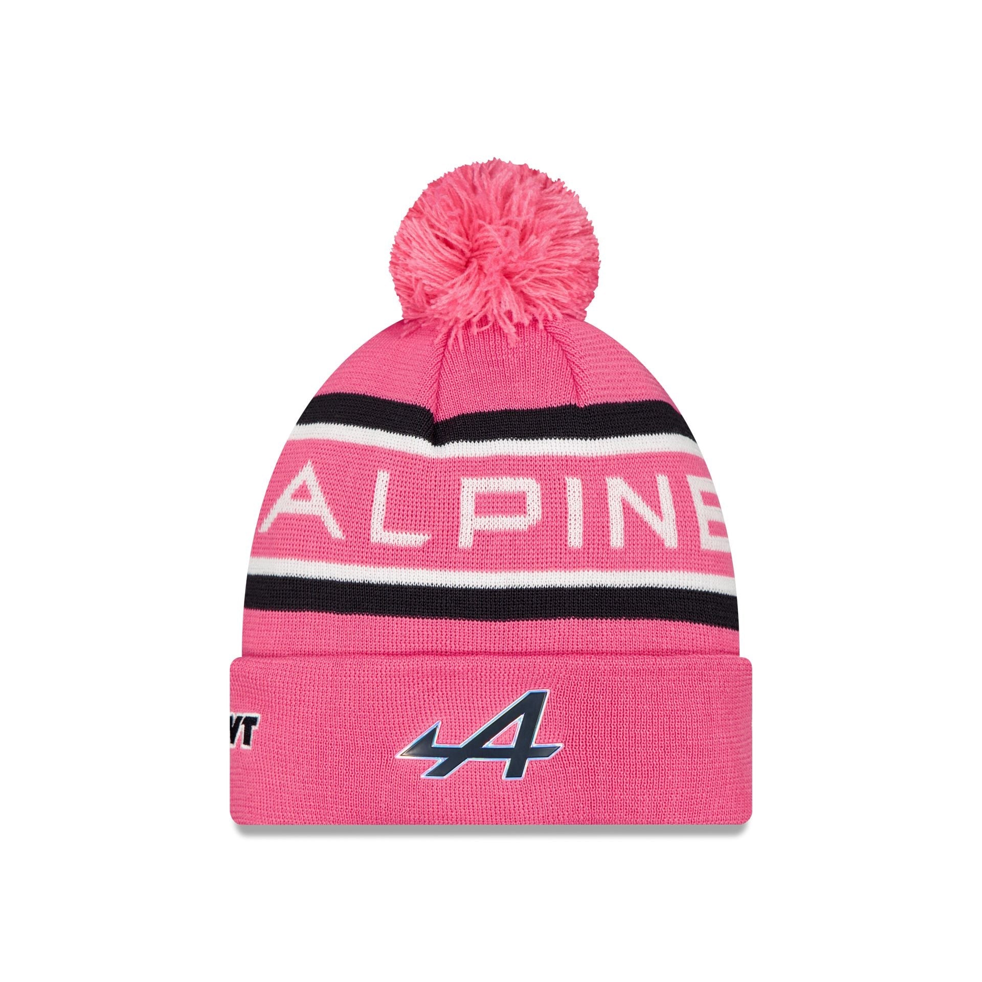 BWT Alpine F1 Team Pop Pink Pom Knit Hat
