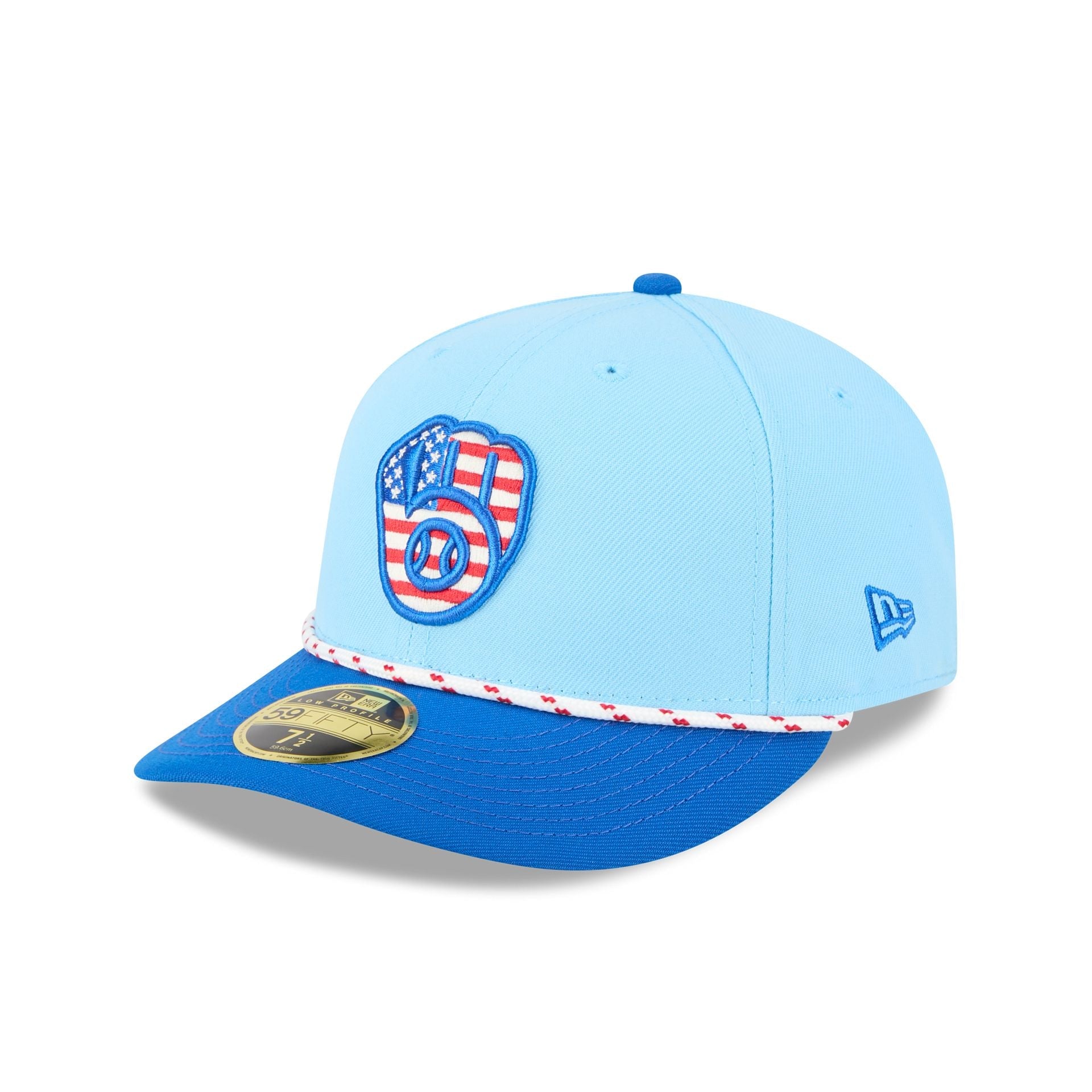 Milwaukee Brewers Independence Day 2025 Low Profile 59FIFTY Fitted Hat