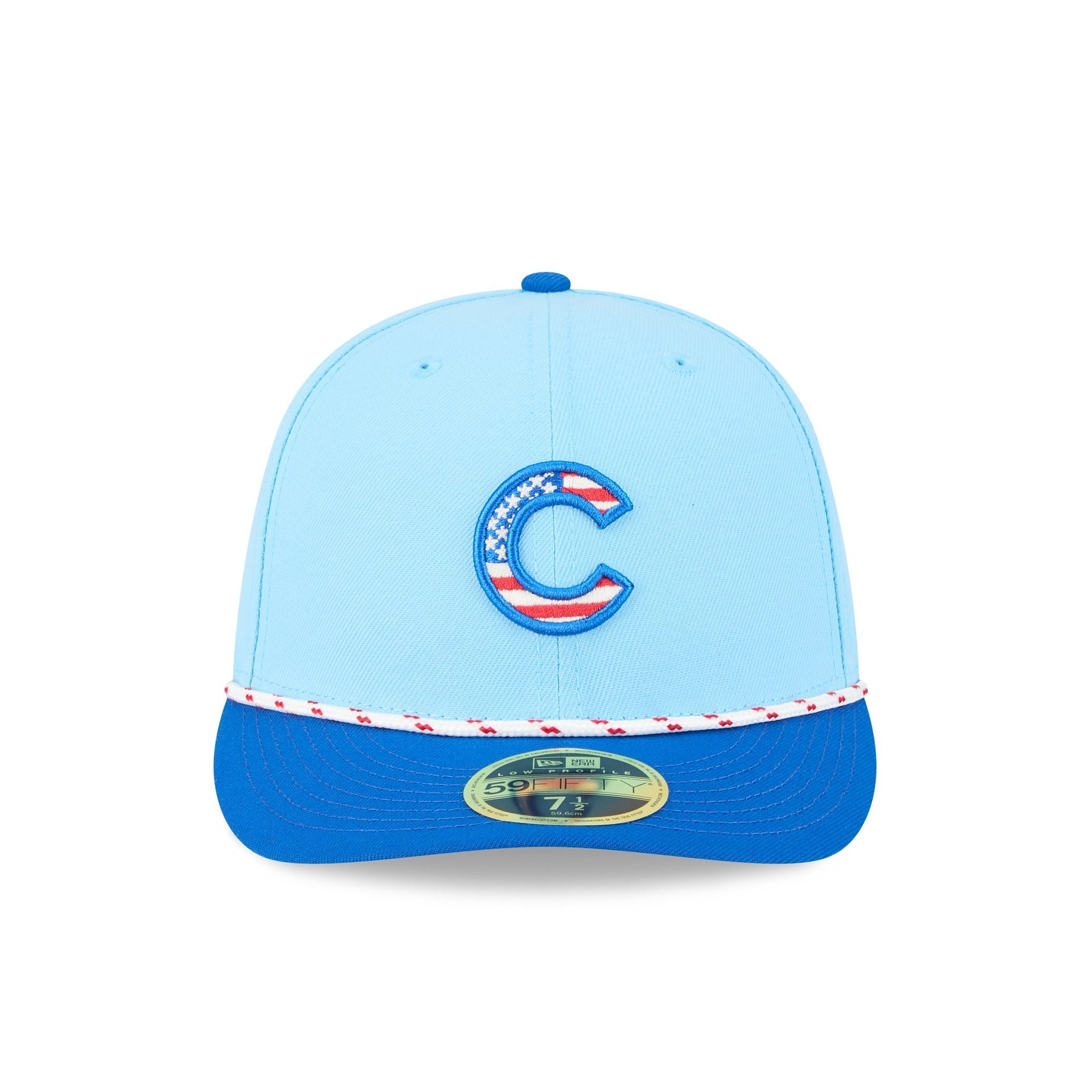 Chicago Cubs Independence Day 2025 Low Profile 59FIFTY Fitted Hat